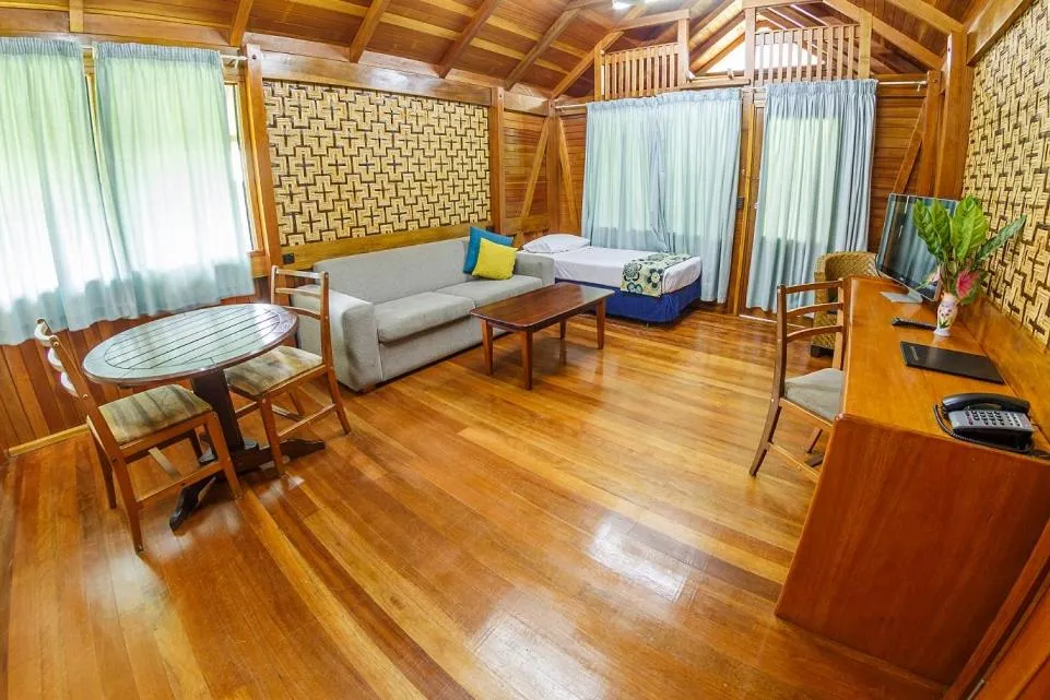 Living room in Kokopo Beach Bungalow Resort