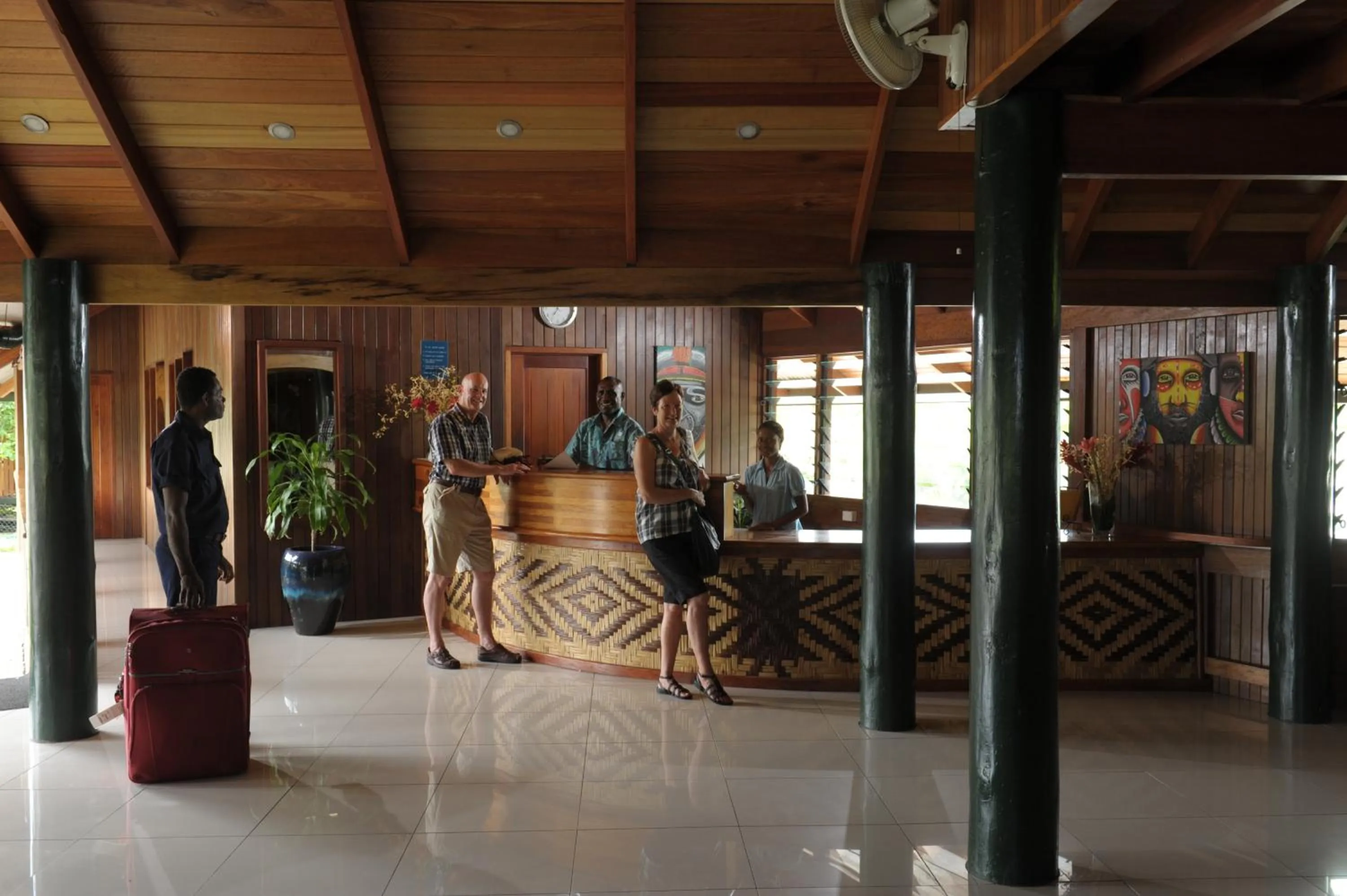 Lobby or reception in Kokopo Beach Bungalow Resort