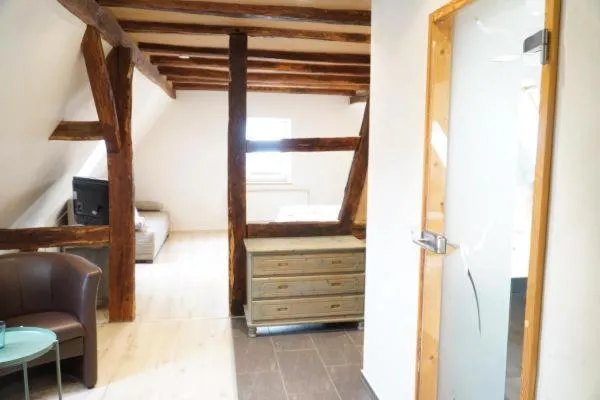 Seating area in Haus am Heiner Geißler Platz by Landgasthof Zickler