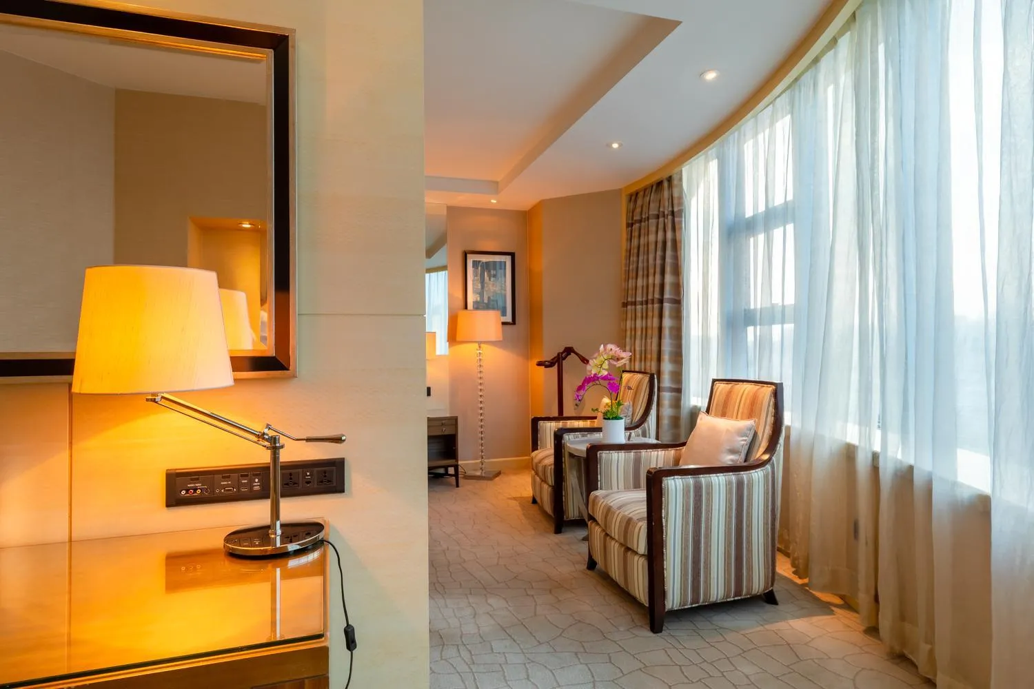 Seating area in Zhejiang Hotel