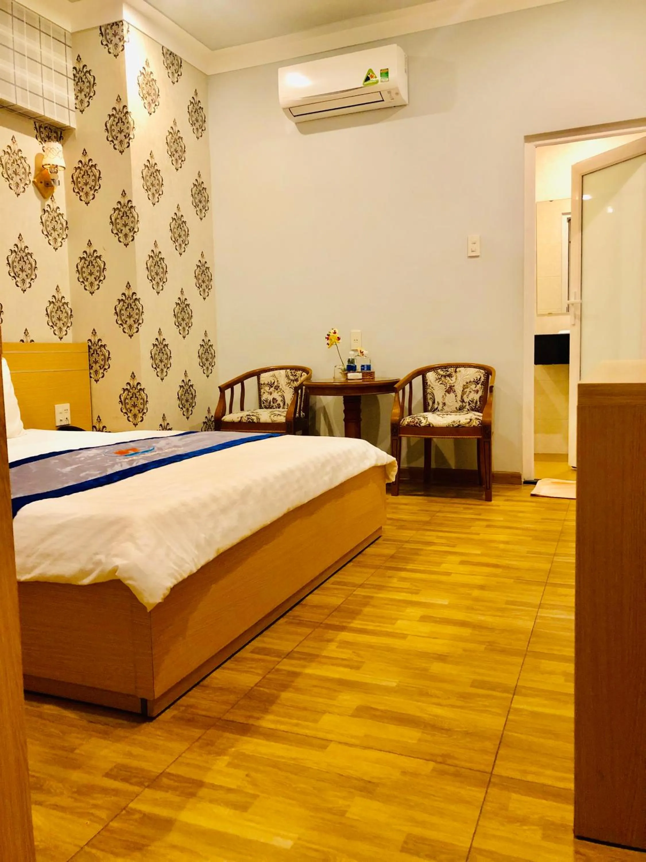 Bed in Ngoc Thanh Hotel