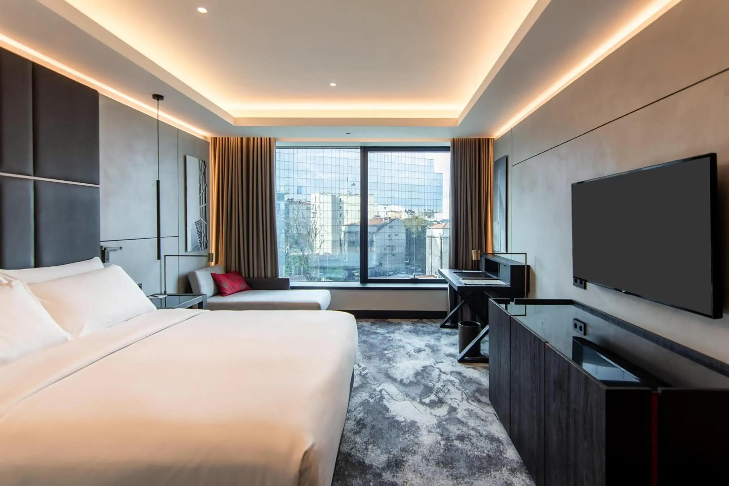 Bed in Hilton Belgrade Bed in Hilton Belgrade