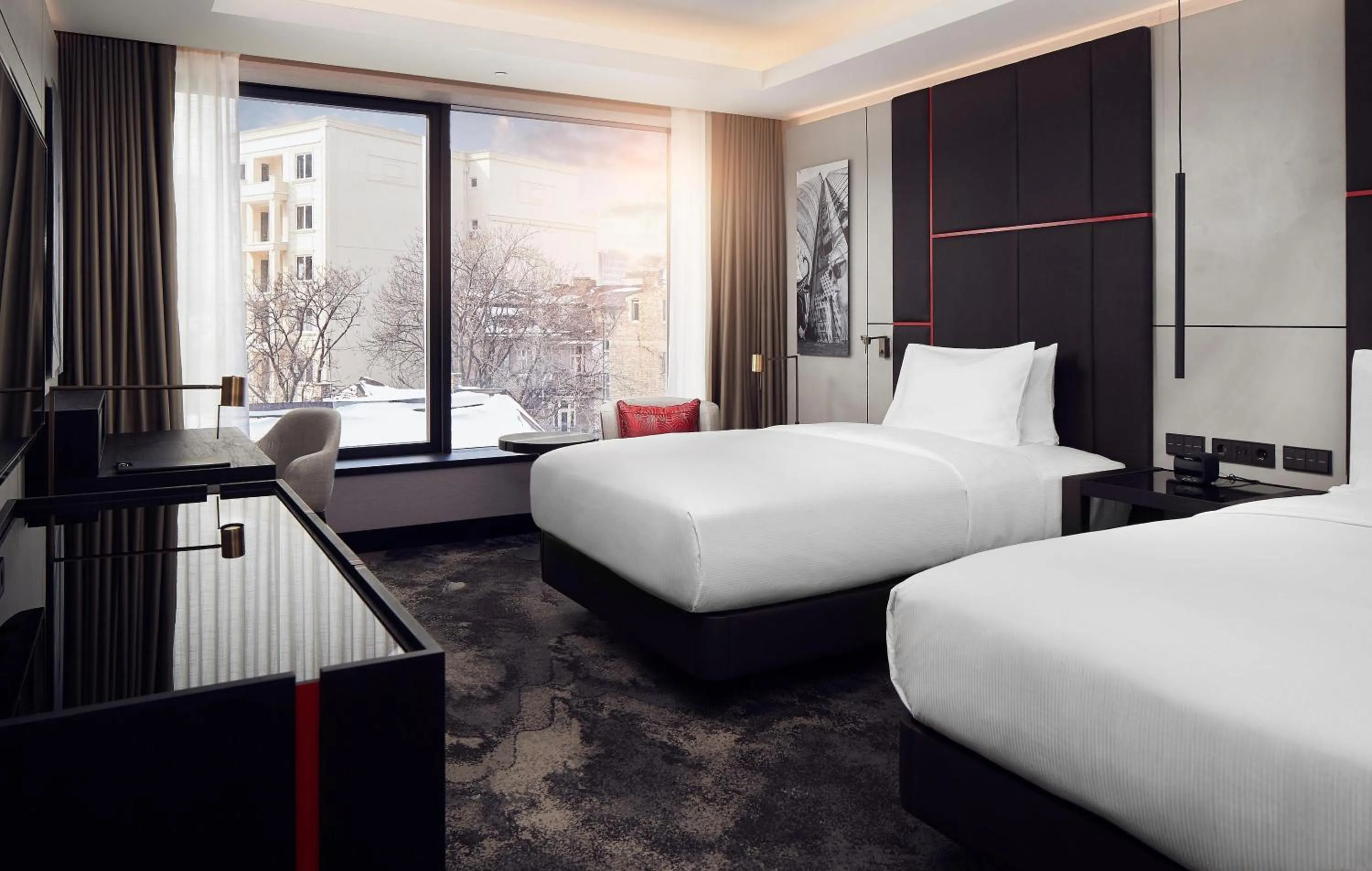 Bedroom, Bed in Hilton Belgrade