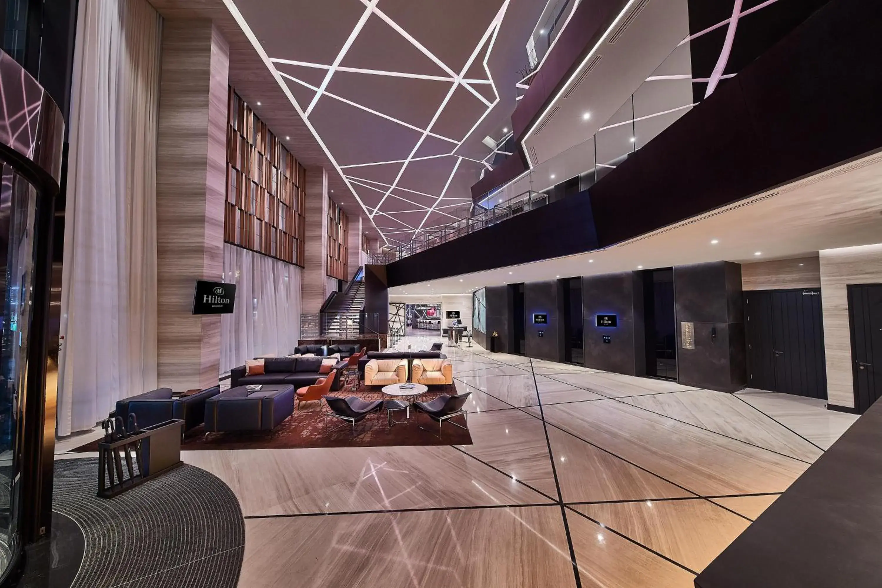 Lobby or reception in Hilton Belgrade Lobby or reception in Hilton Belgrade