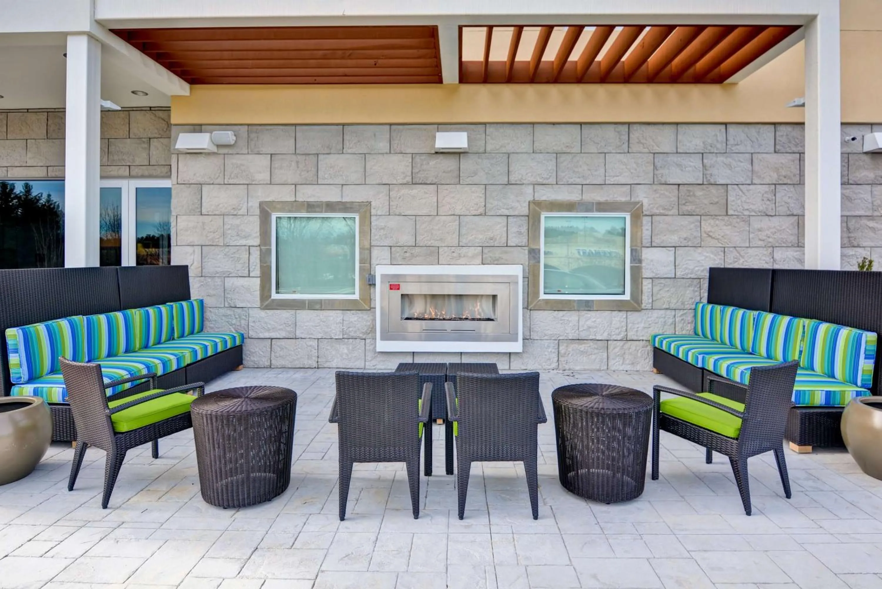 Patio in Home2 Suites By Hilton Winston-Salem Hanes Mall