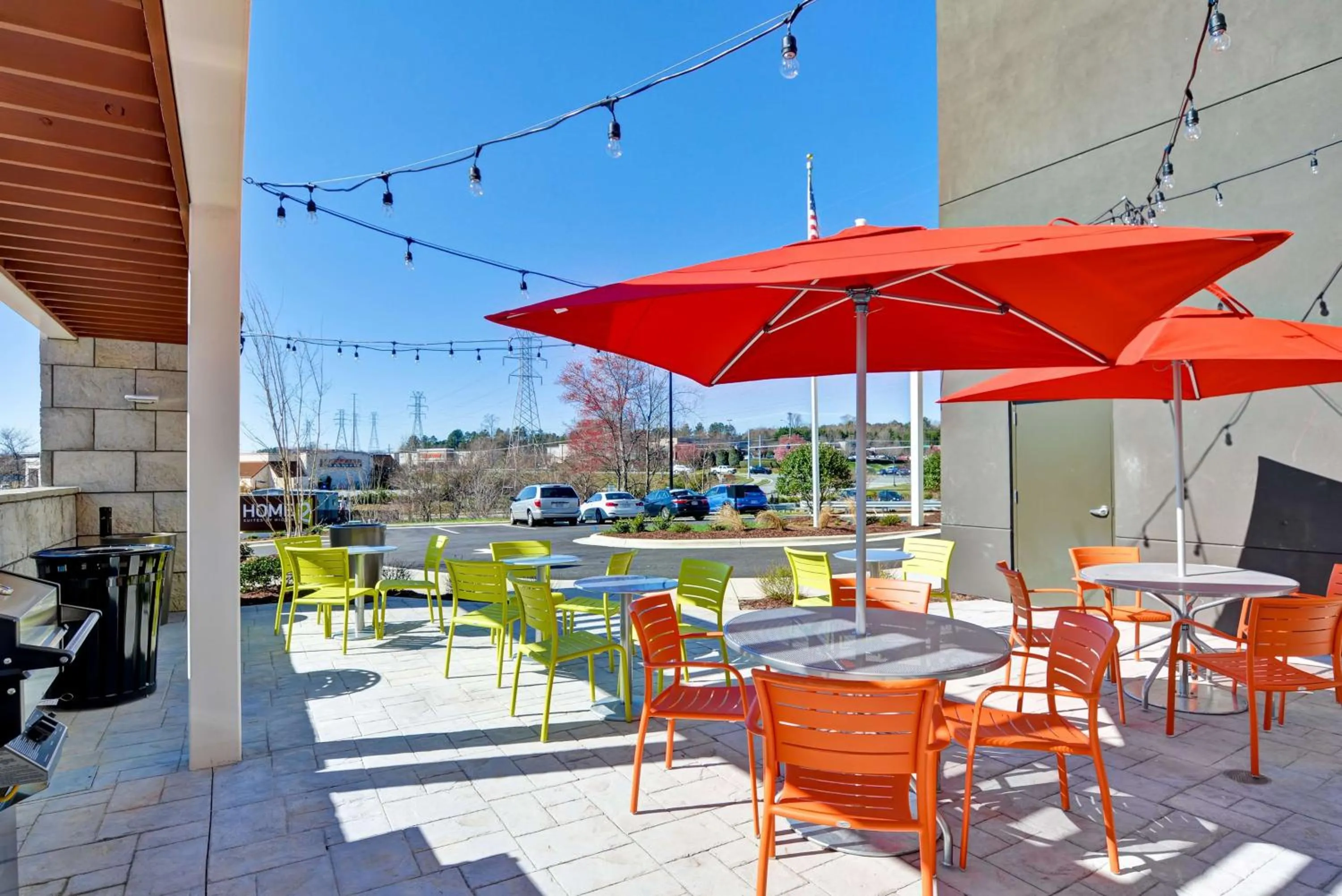Patio in Home2 Suites By Hilton Winston-Salem Hanes Mall
