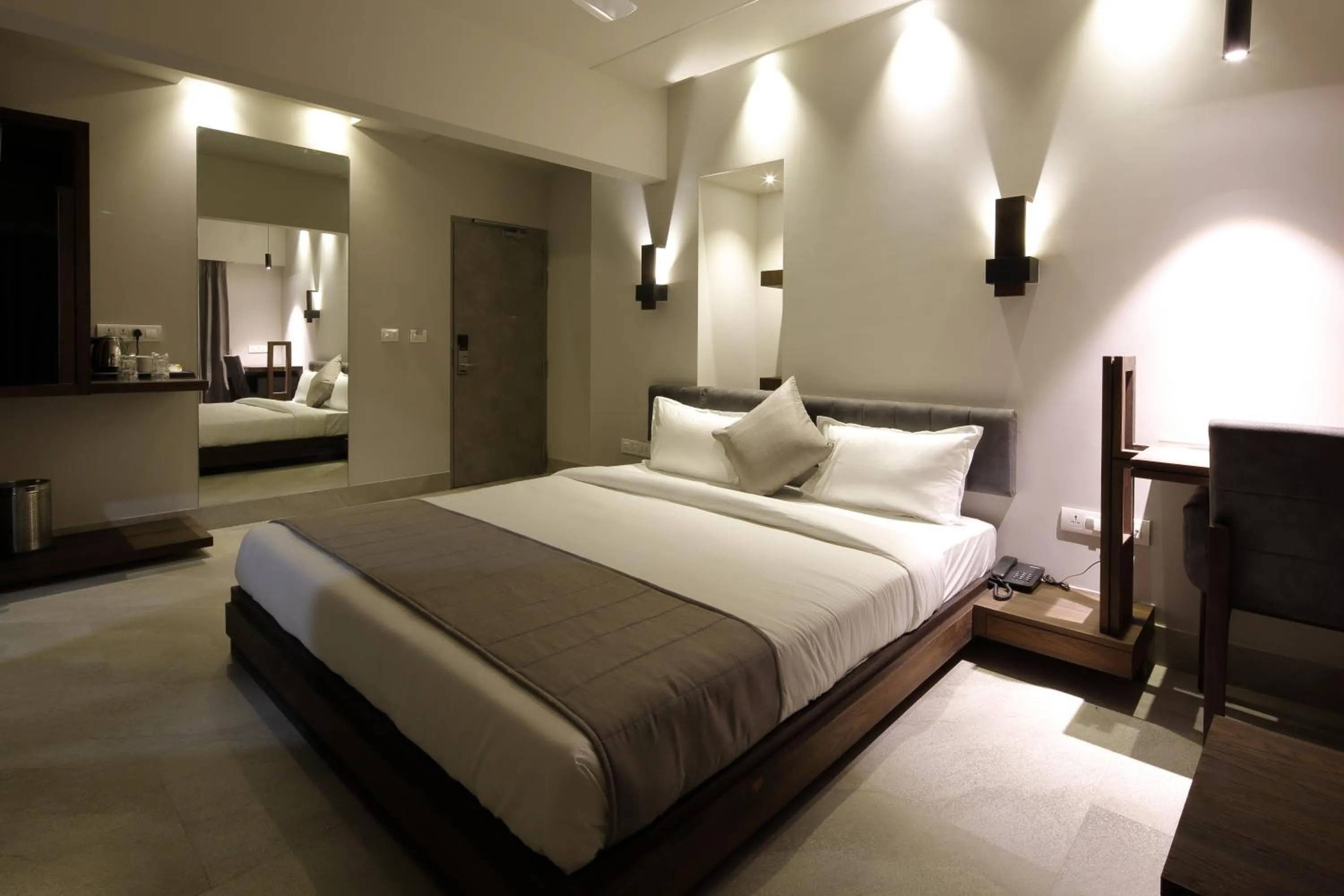 Bed in Hotel Carrefour