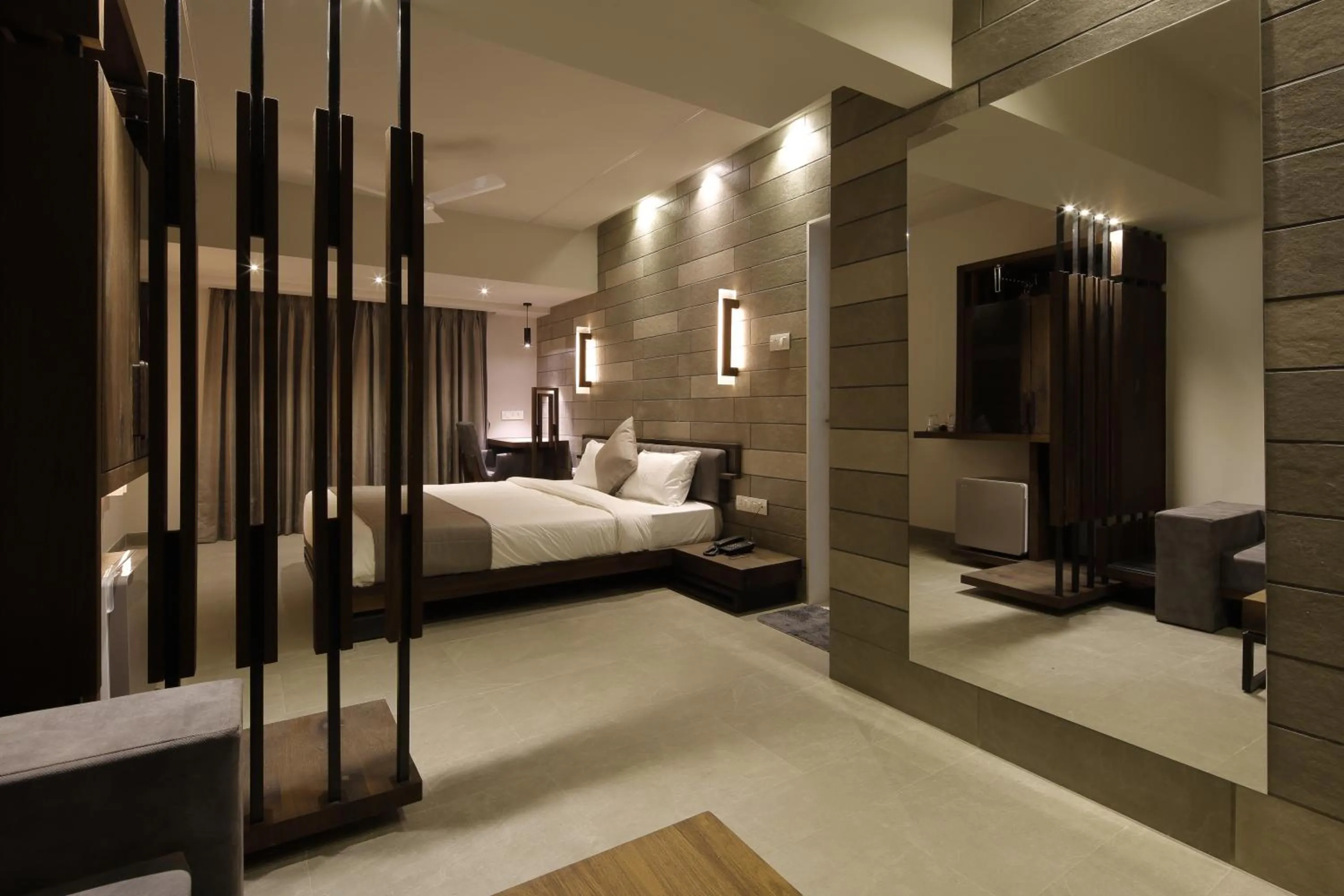 Bed in Hotel Carrefour