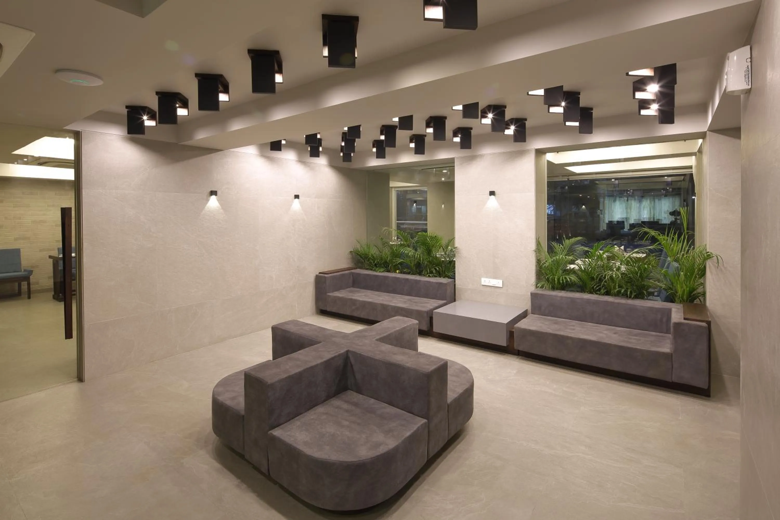 Seating area in Hotel Carrefour