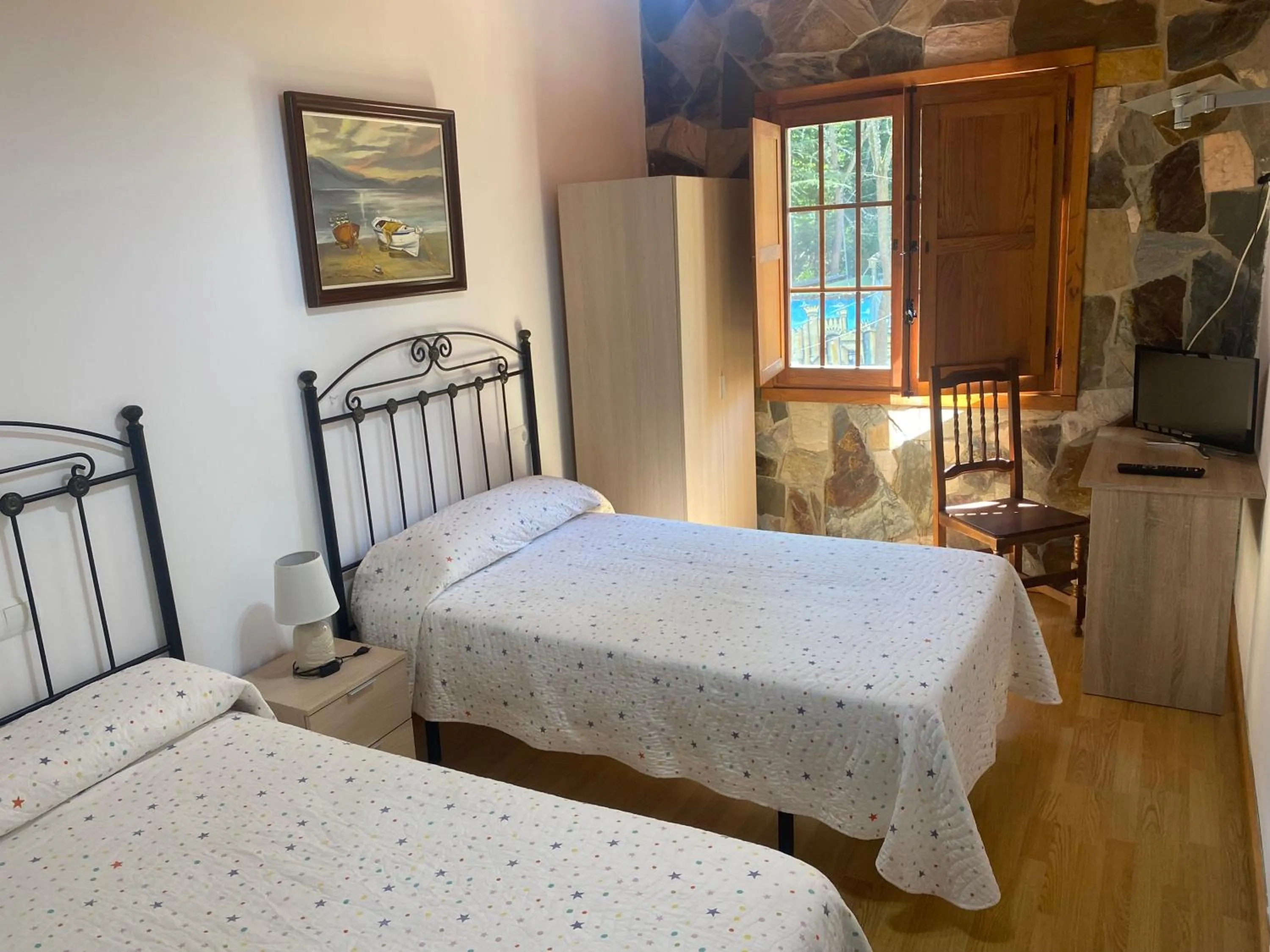 Bed in Hotel Rural Camino Medulas