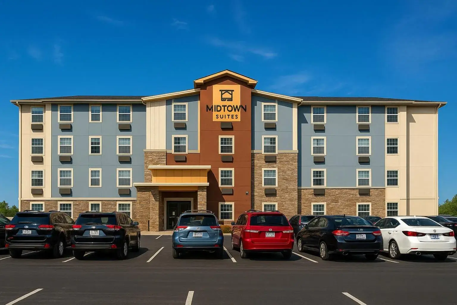 Property building in Midtown Suites - Greenville Property building in Midtown Suites - Greenville