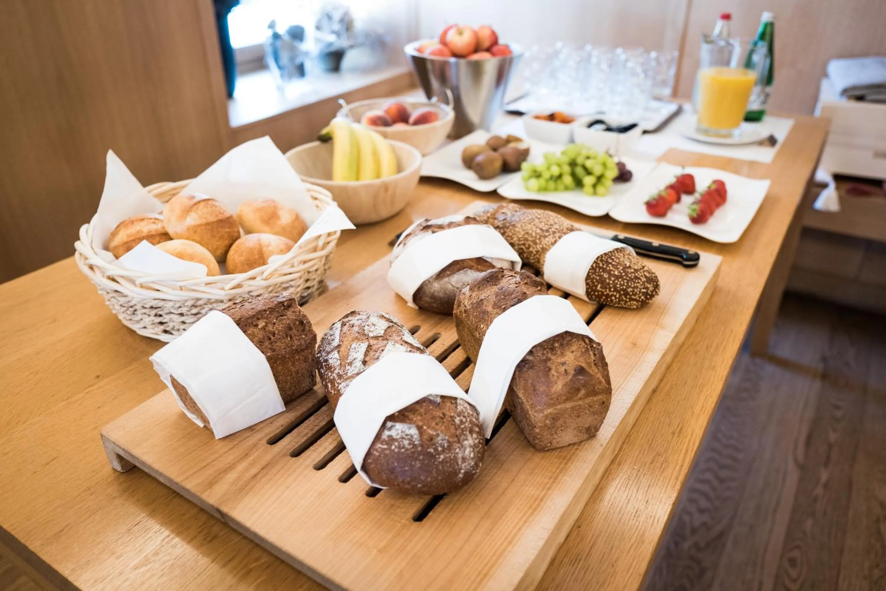 Buffet breakfast in Hotel Alpina