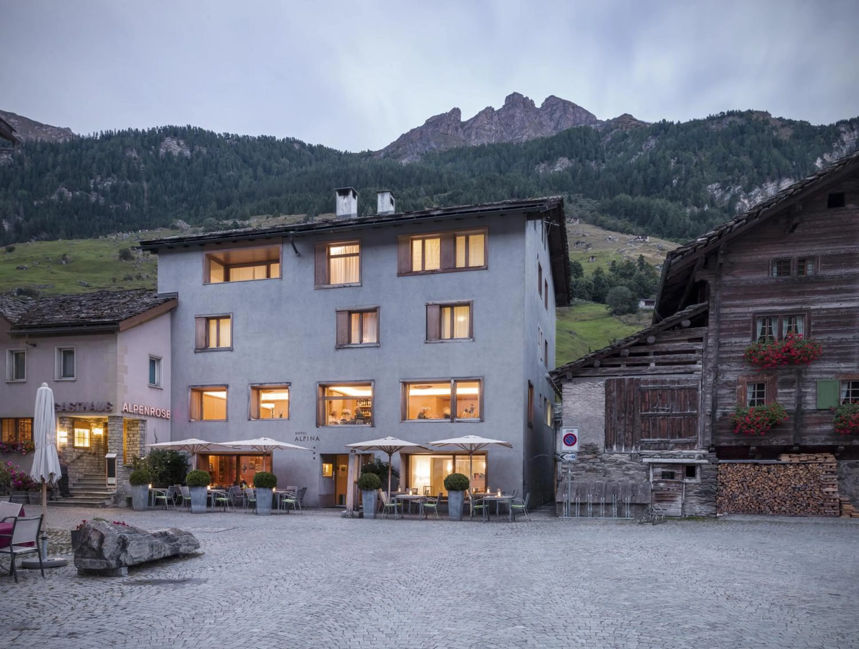 Property building in Hotel Alpina