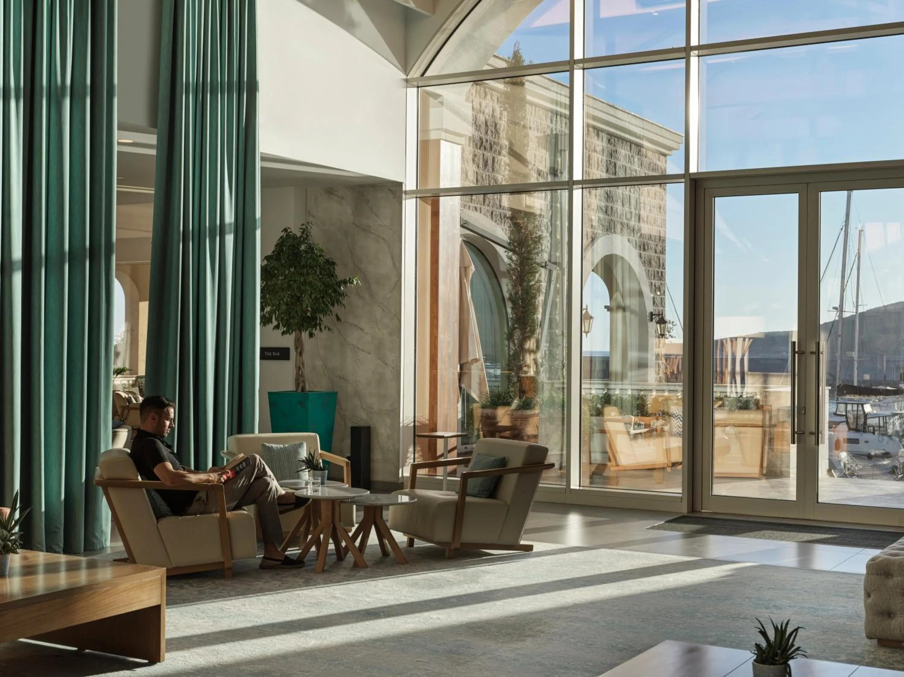 Lobby or reception in The Chedi Luštica Bay