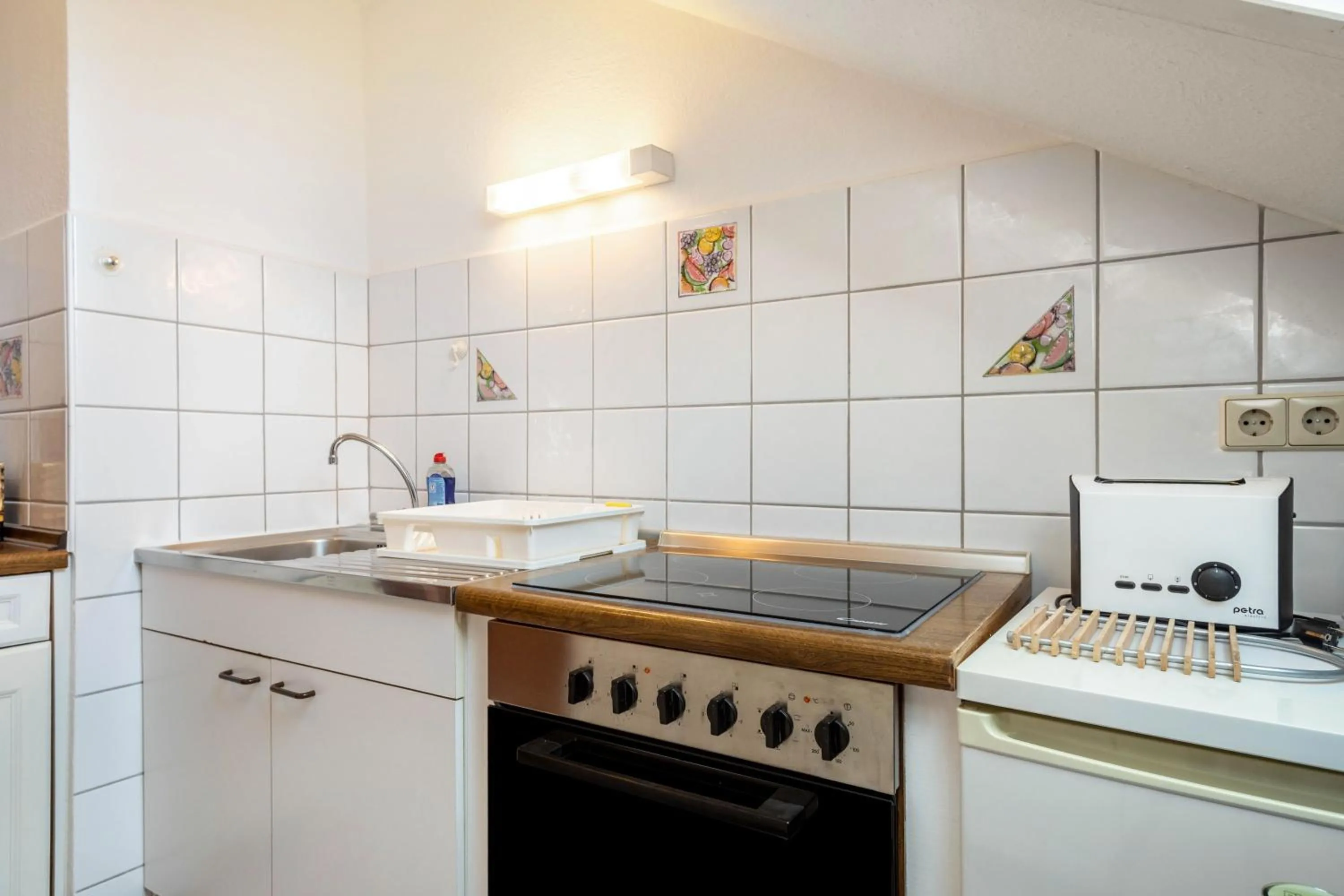 Kitchen or kitchenette in Hotel Garni Vitamari