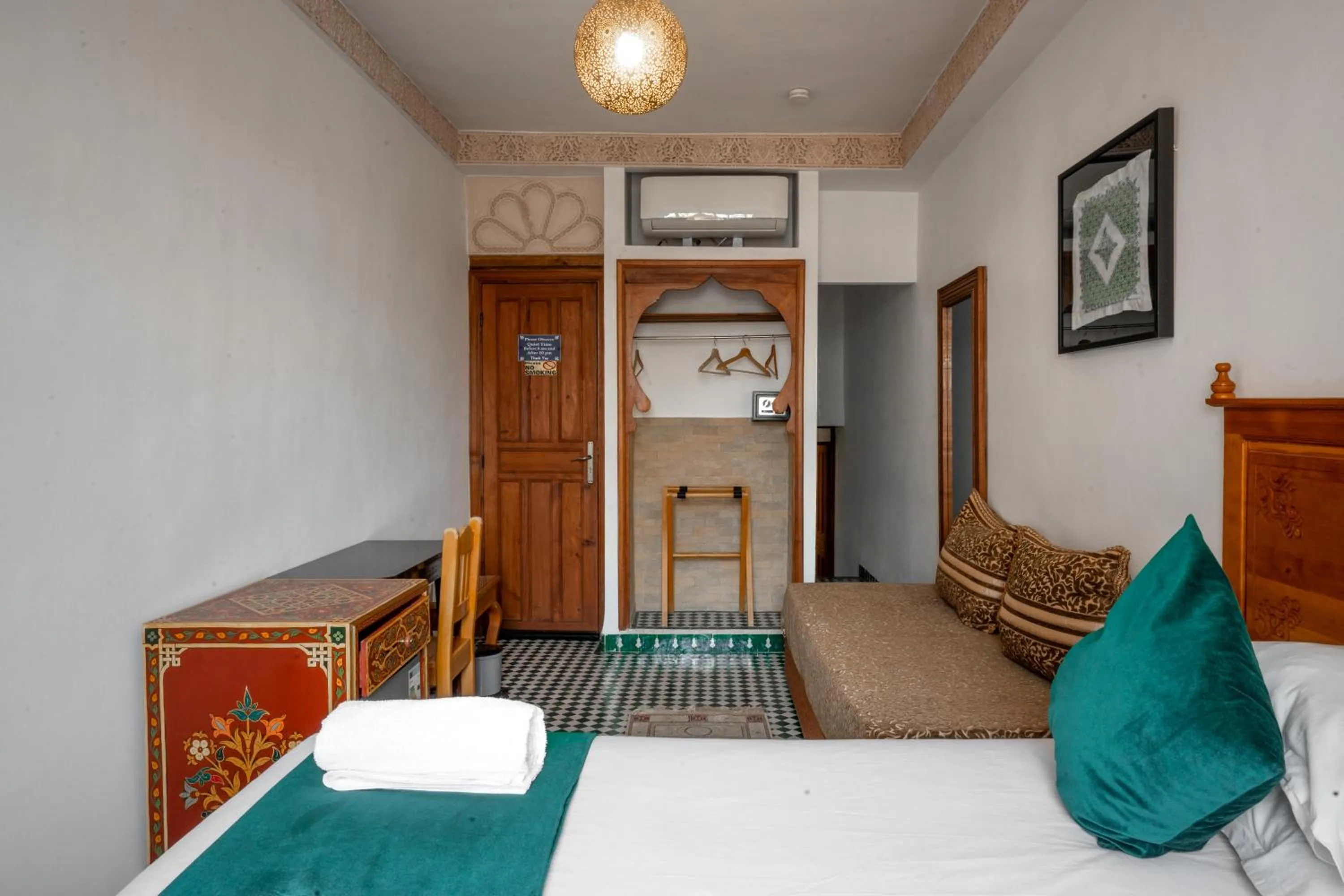 Seating area, Bed in Dar D'or Fes