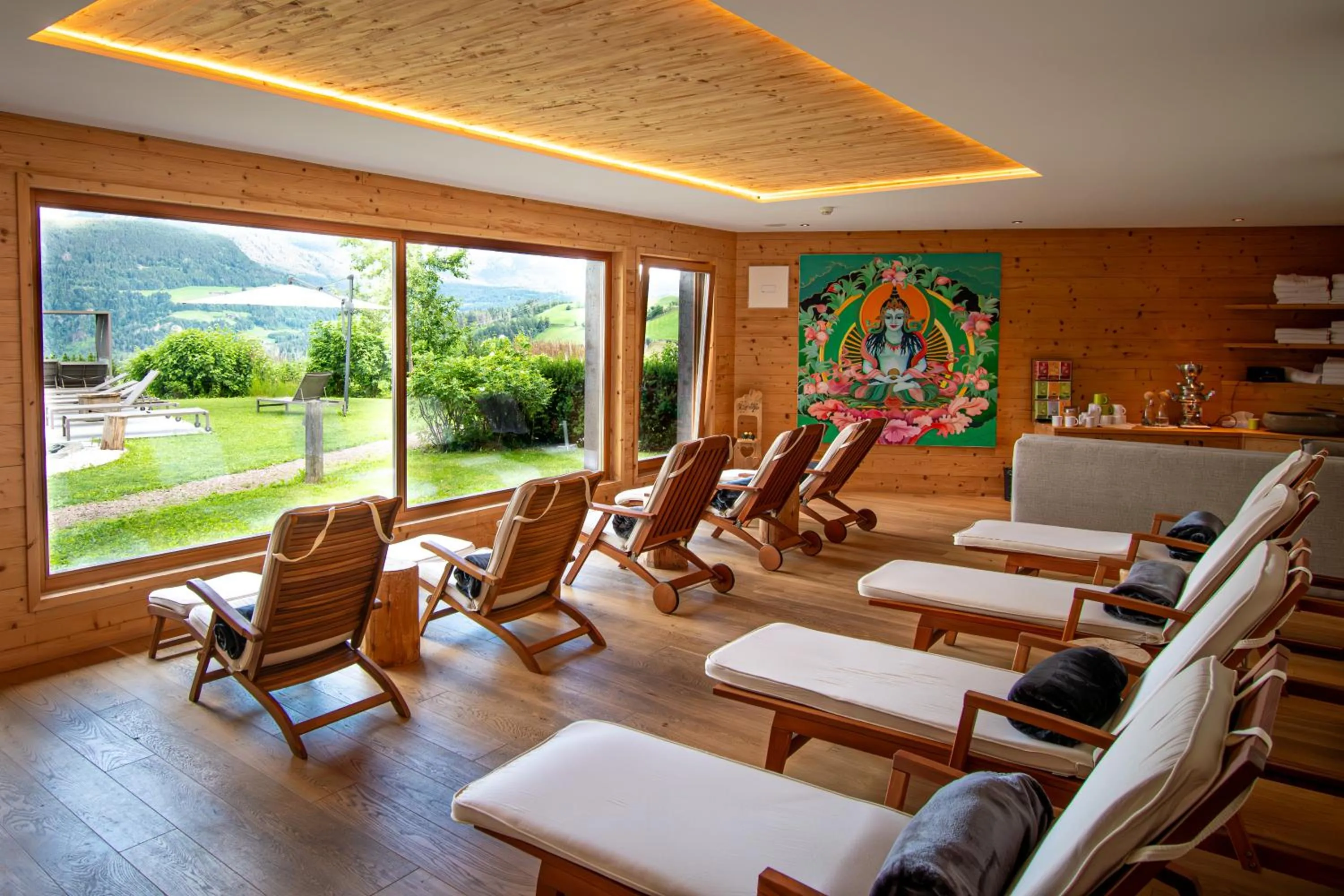 Seating area in Hotel-Chalet Pennhof