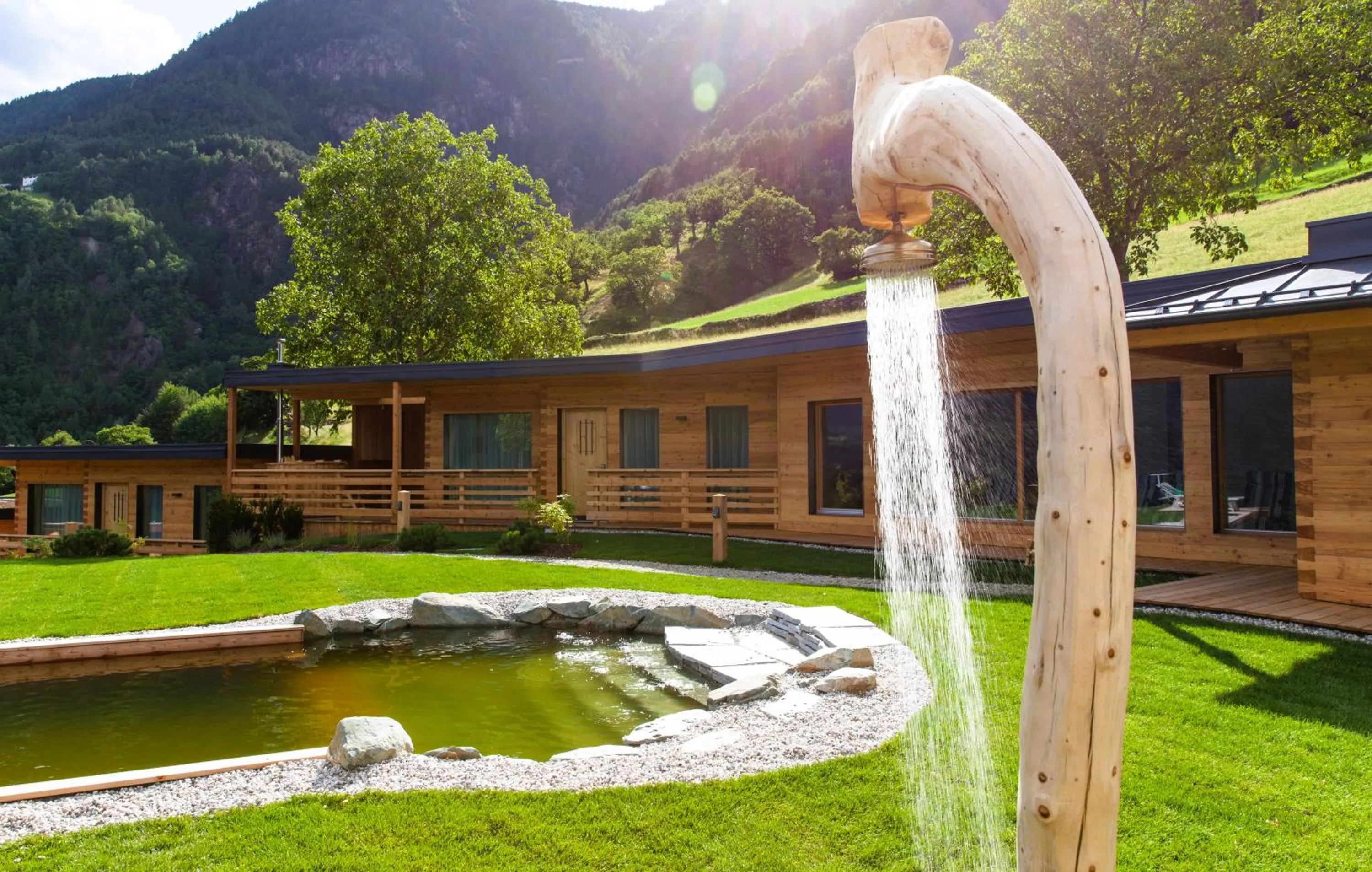 Garden view in Hotel-Chalet Pennhof