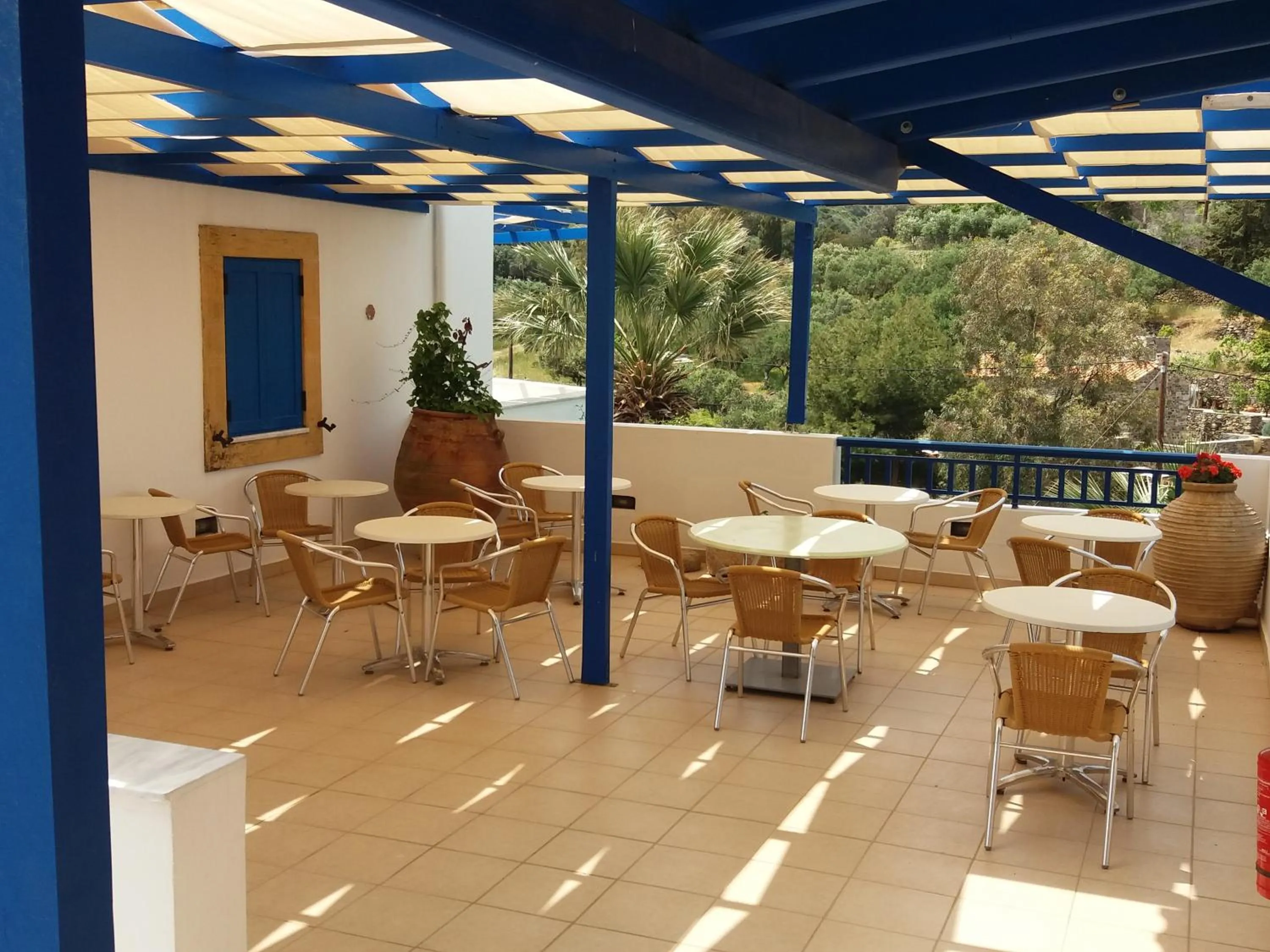 Patio in Venardos Hotel