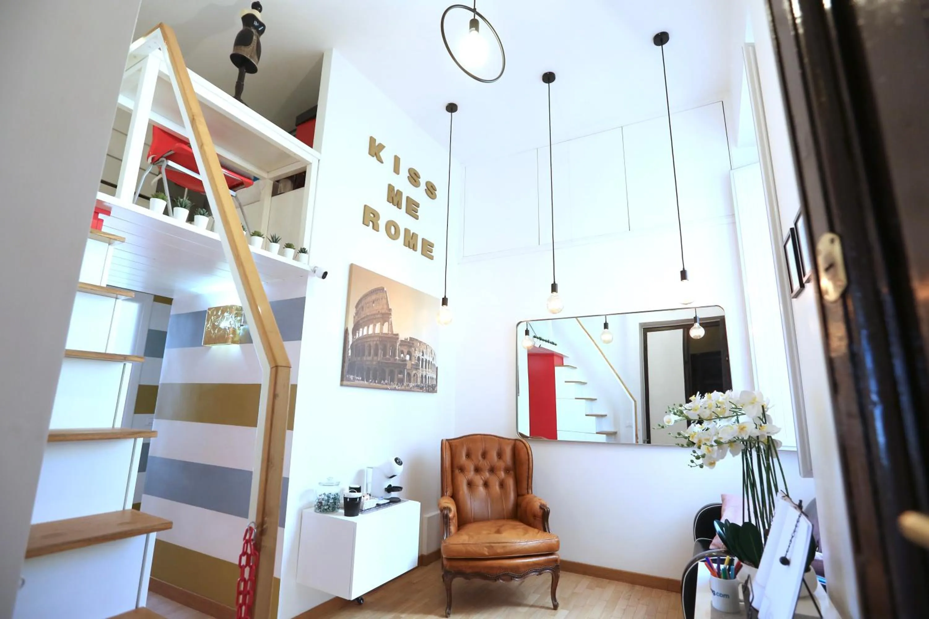 Living room in KISS ME ROME Luxury Rooms