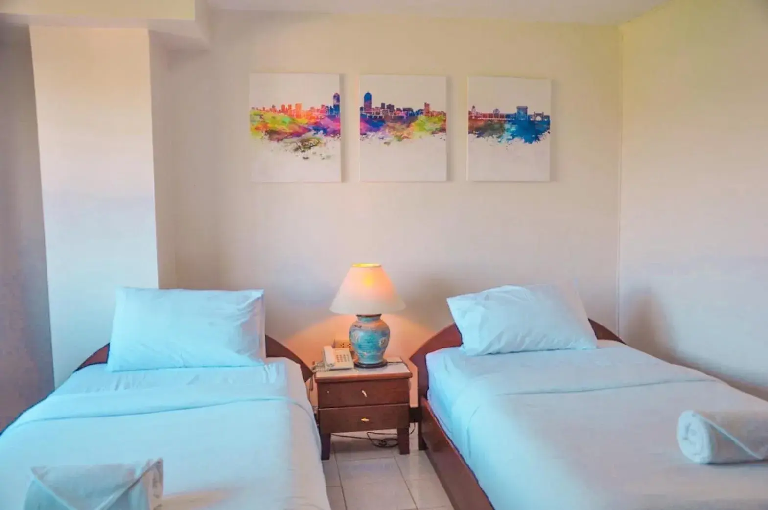 Bed in Regent Lodge Lampang Bed in Regent Lodge Lampang