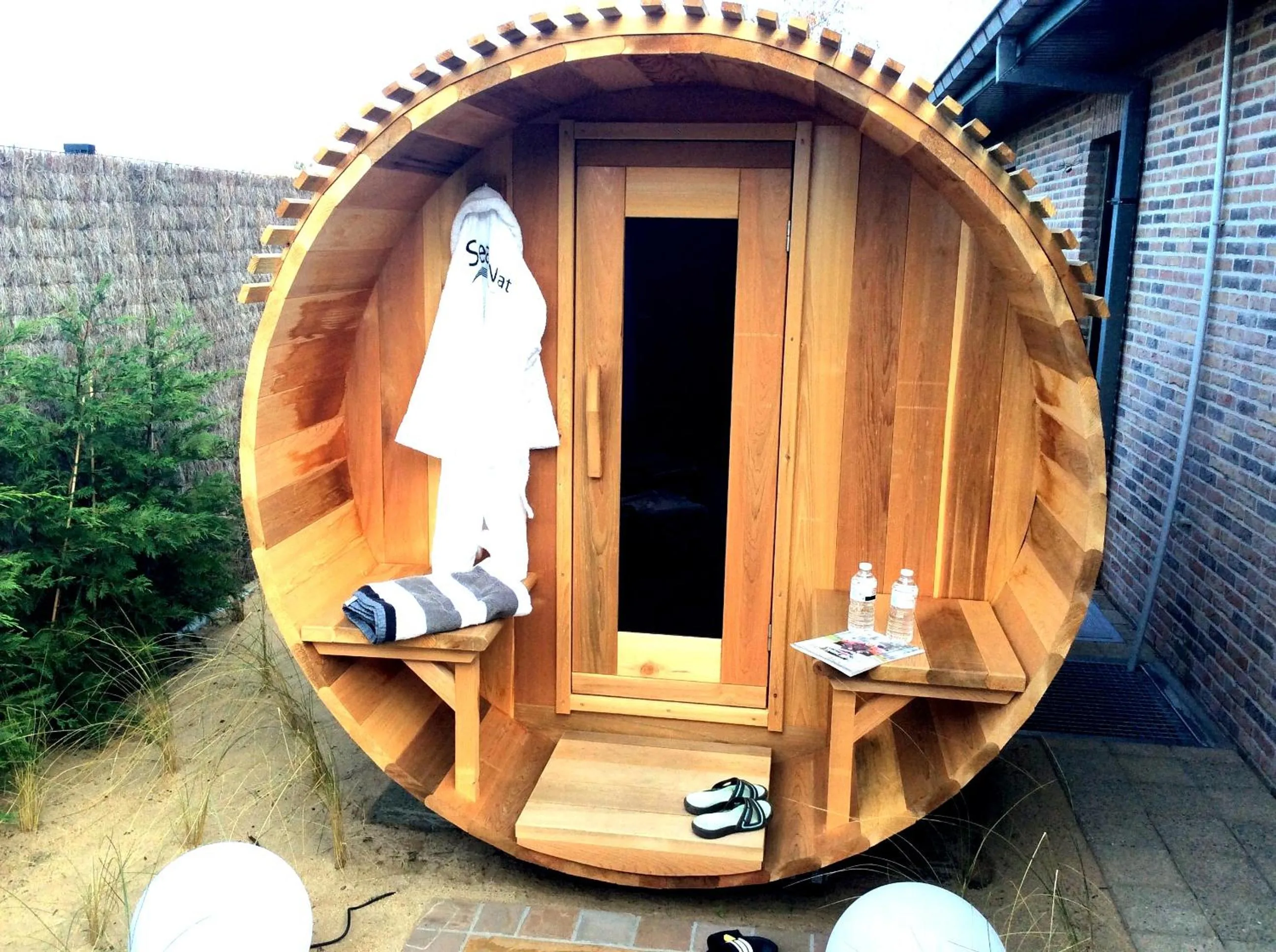 Sauna in B&B wellness Sea Nat voor Naturisten