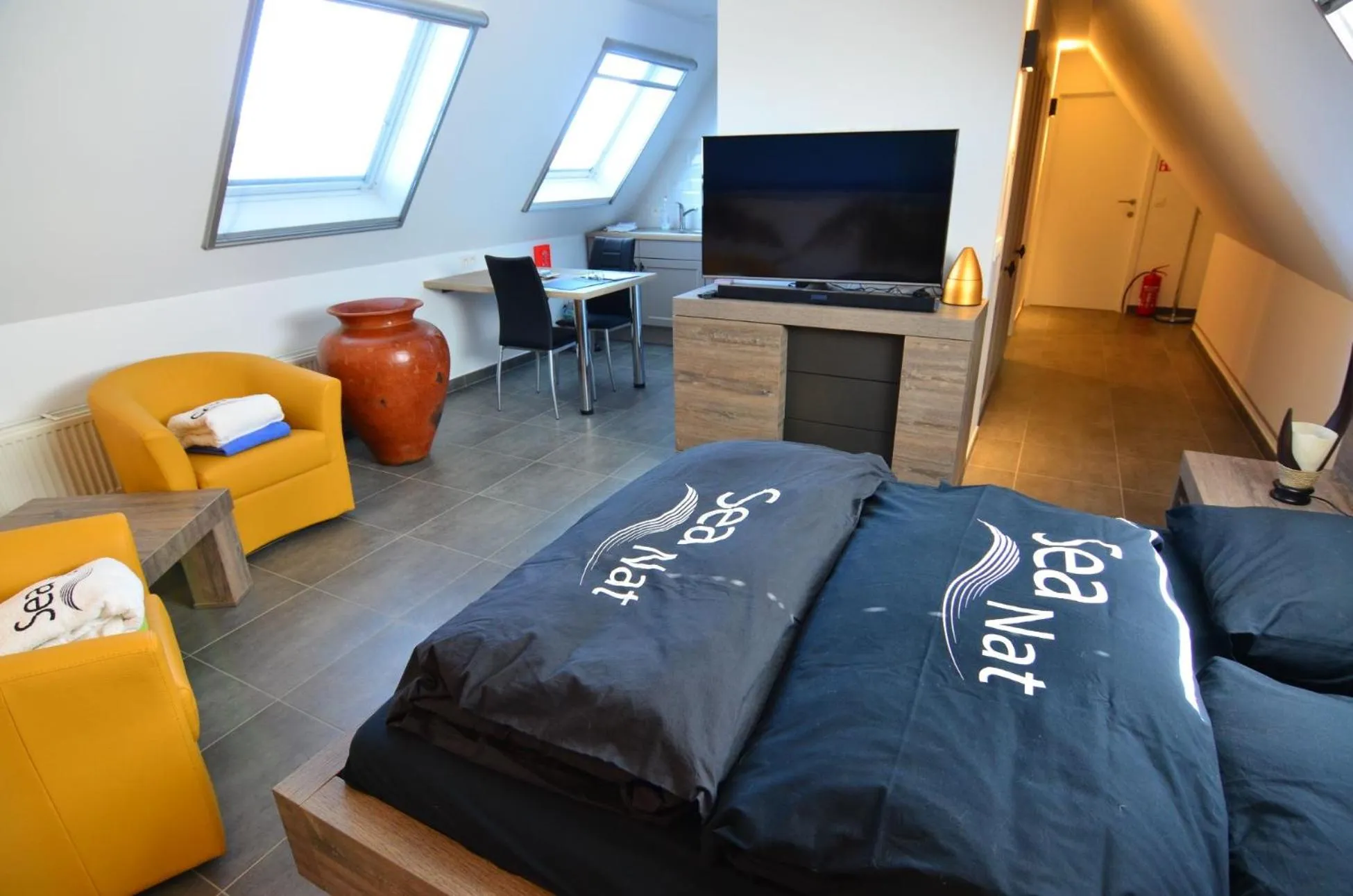 Bedroom, Bed in B&B wellness Sea Nat voor Naturisten