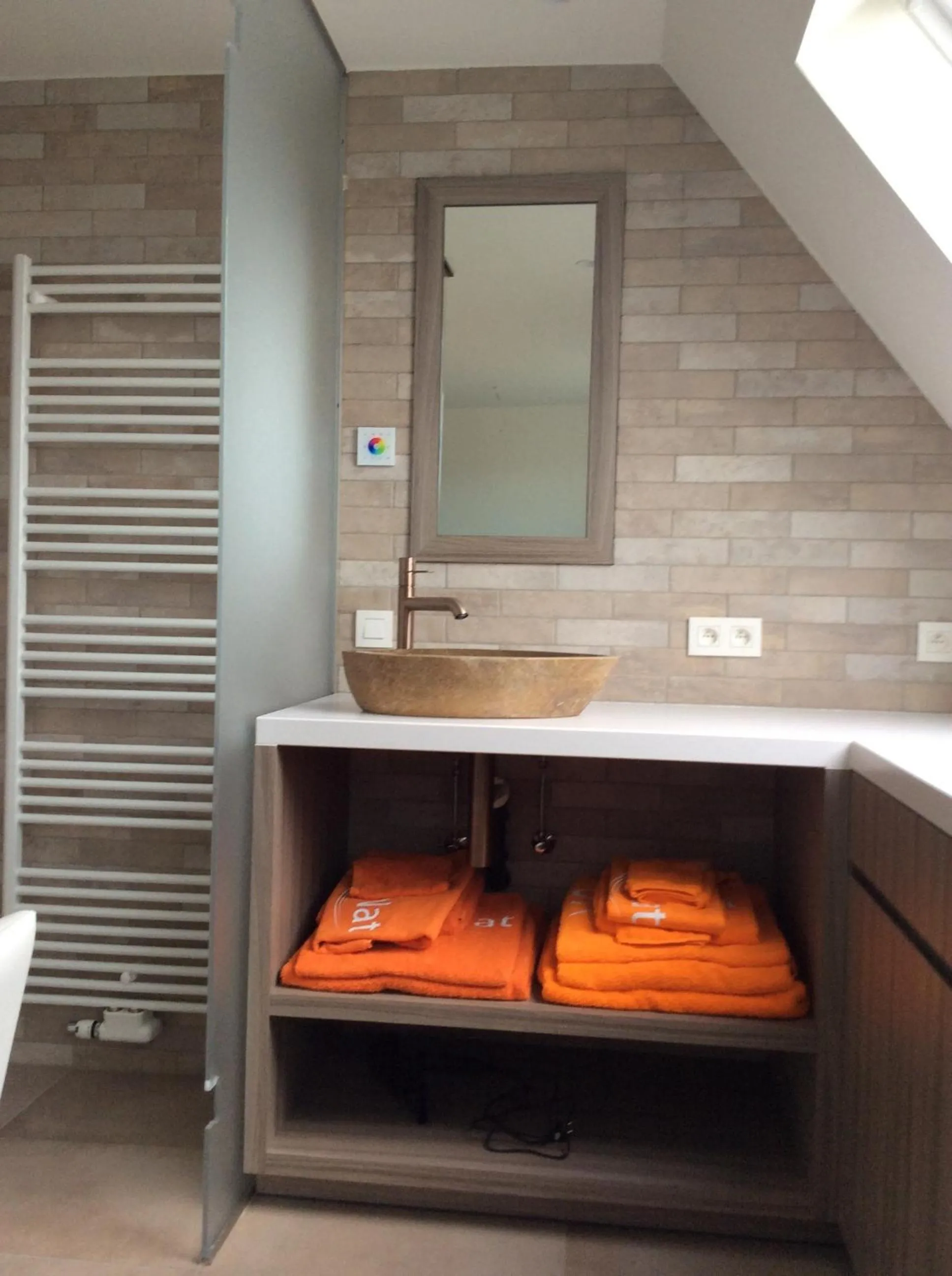 Bathroom in B&B wellness Sea Nat voor Naturisten
