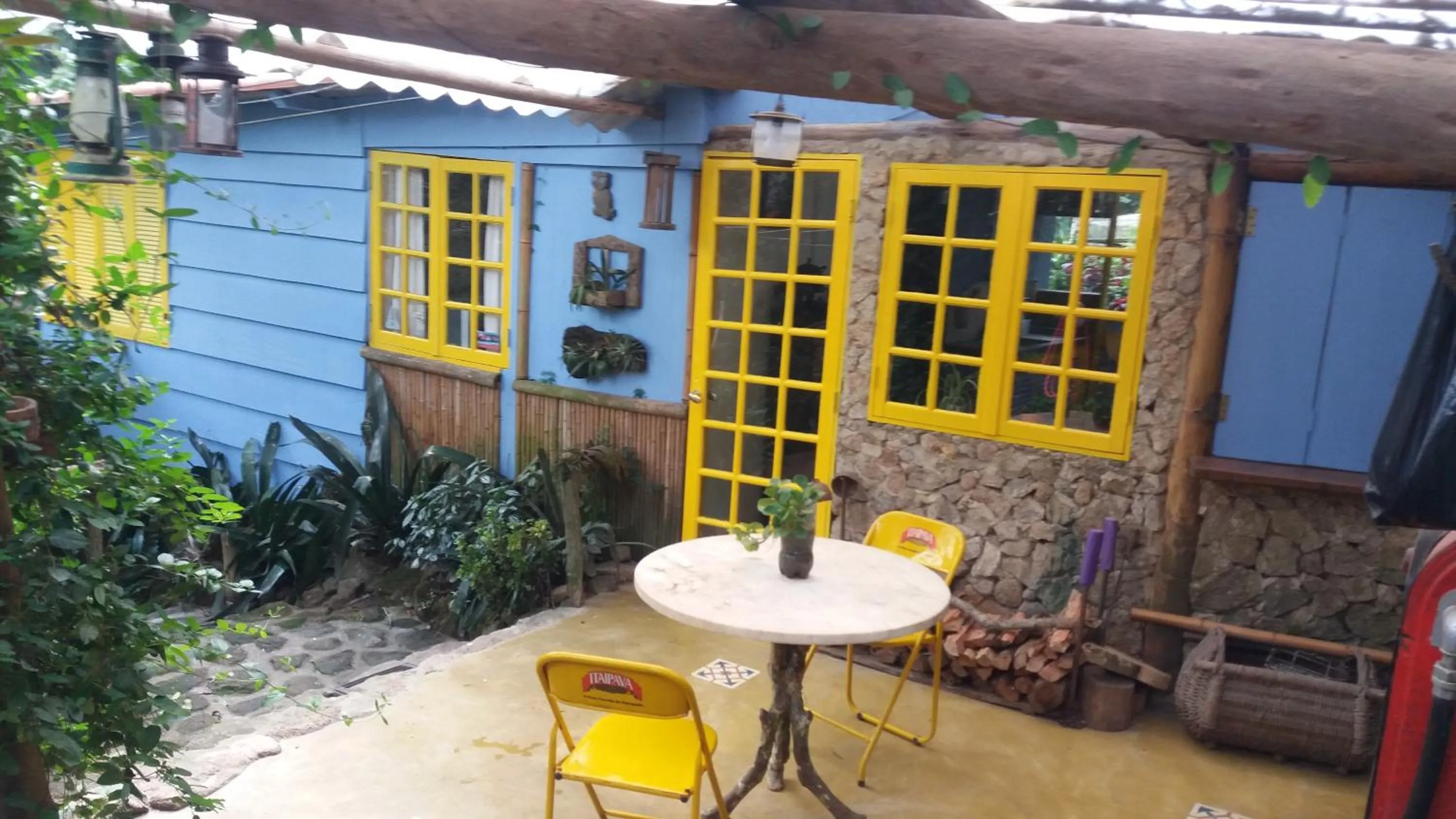 Patio in Chales Bamboo Jungle