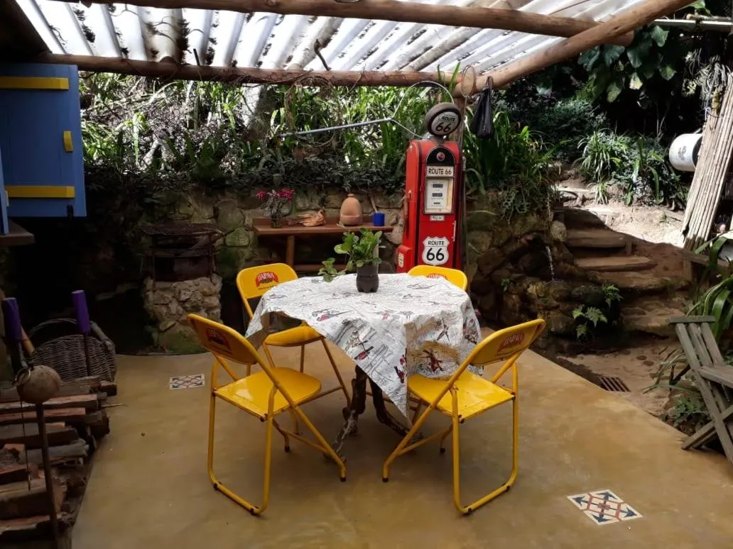 Patio in Chales Bamboo Jungle