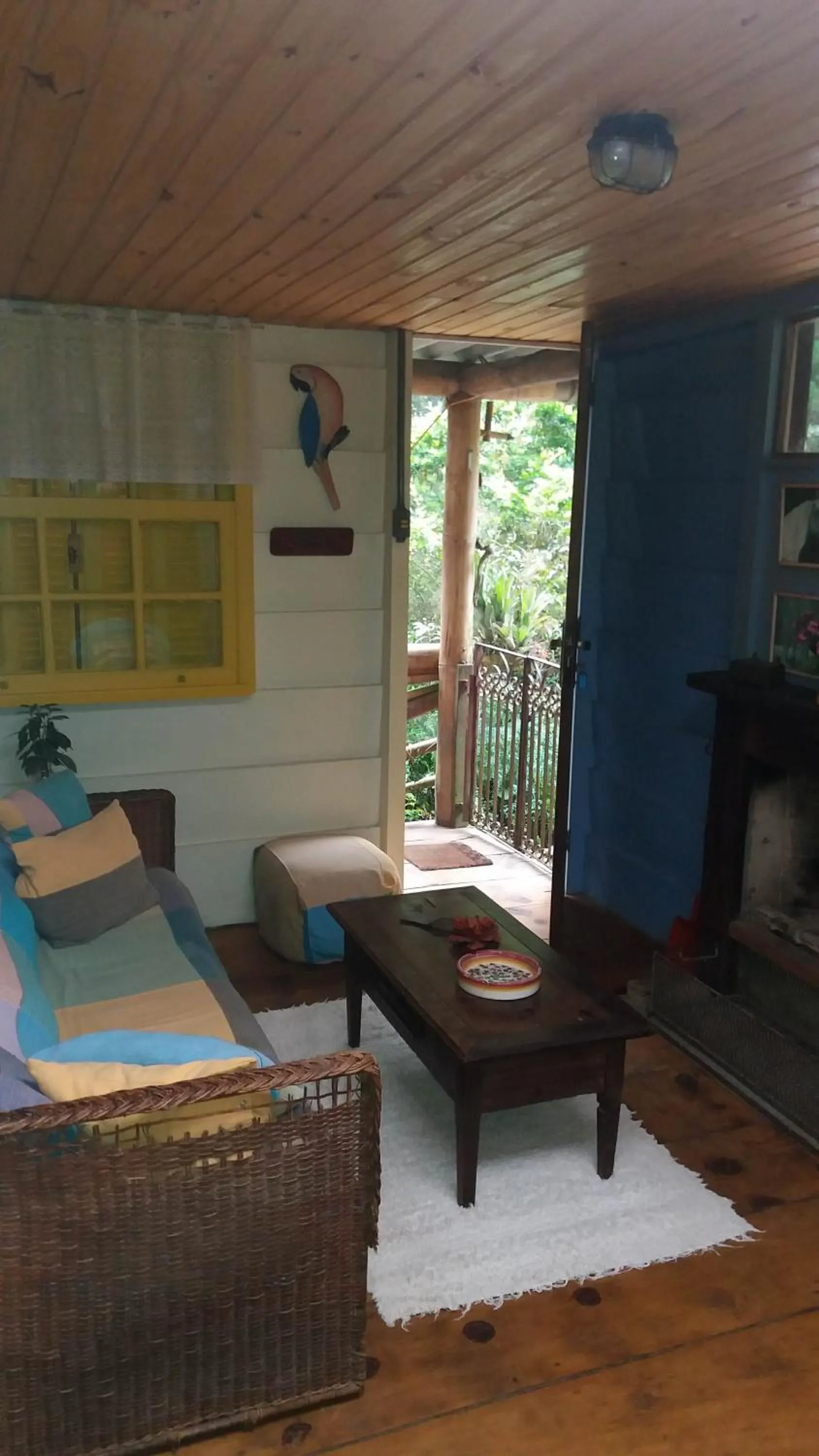 Living room in Chales Bamboo Jungle