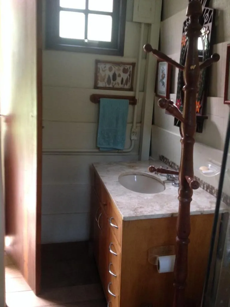 Bathroom in Chales Bamboo Jungle