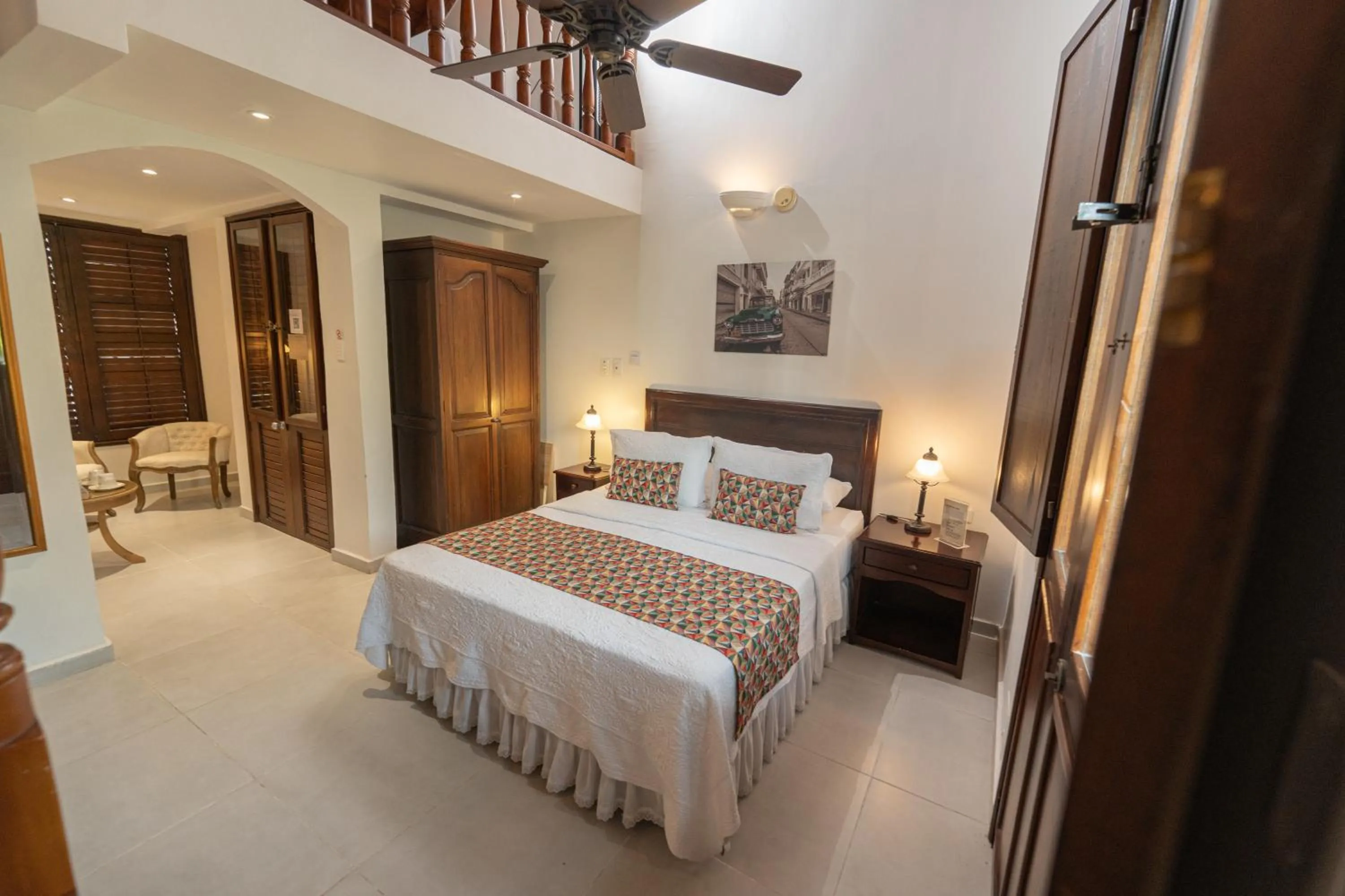 Decorative detail, Bed in Hotel Casa La Fe