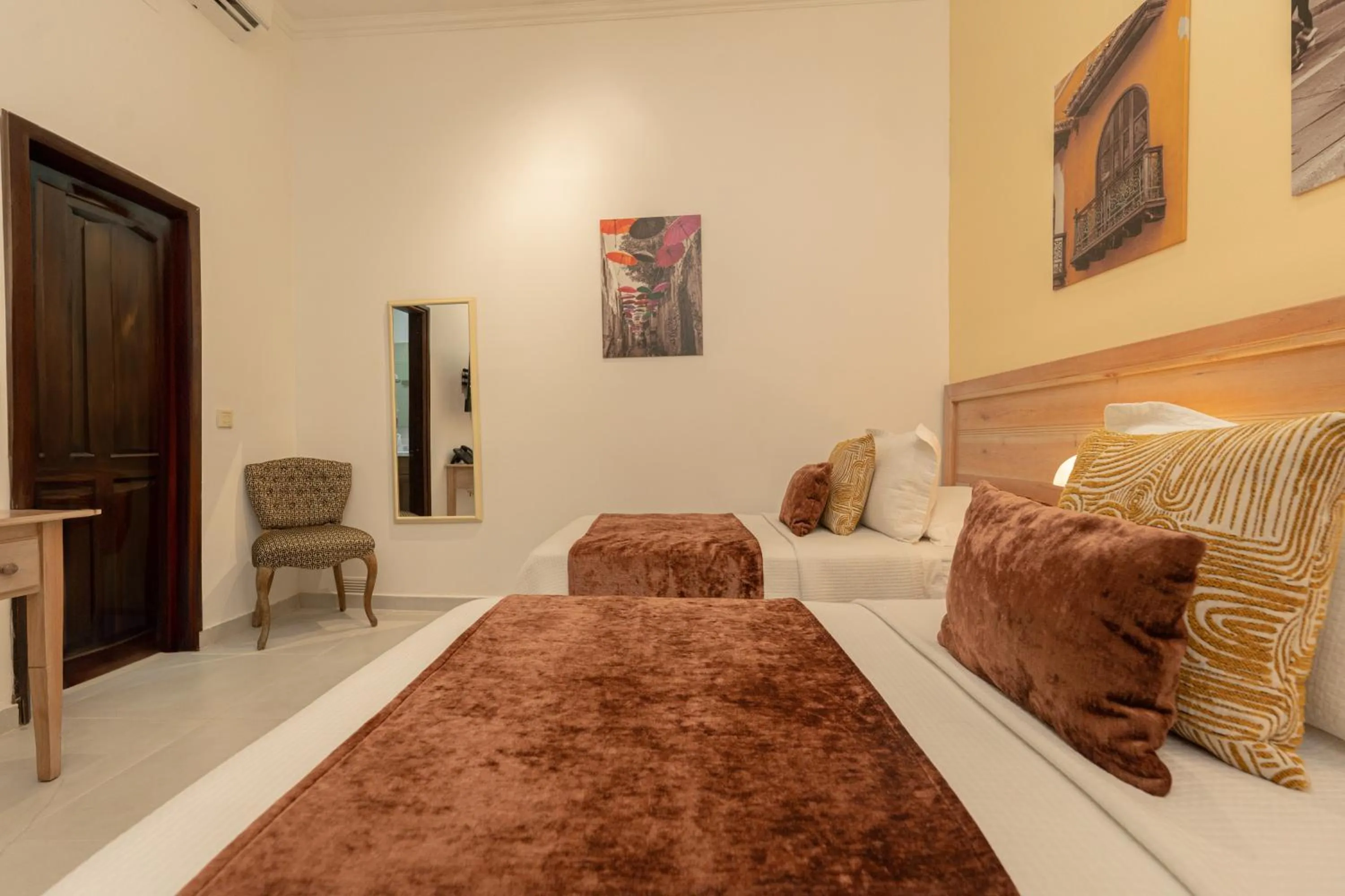 Bed in Hotel Casa La Fe