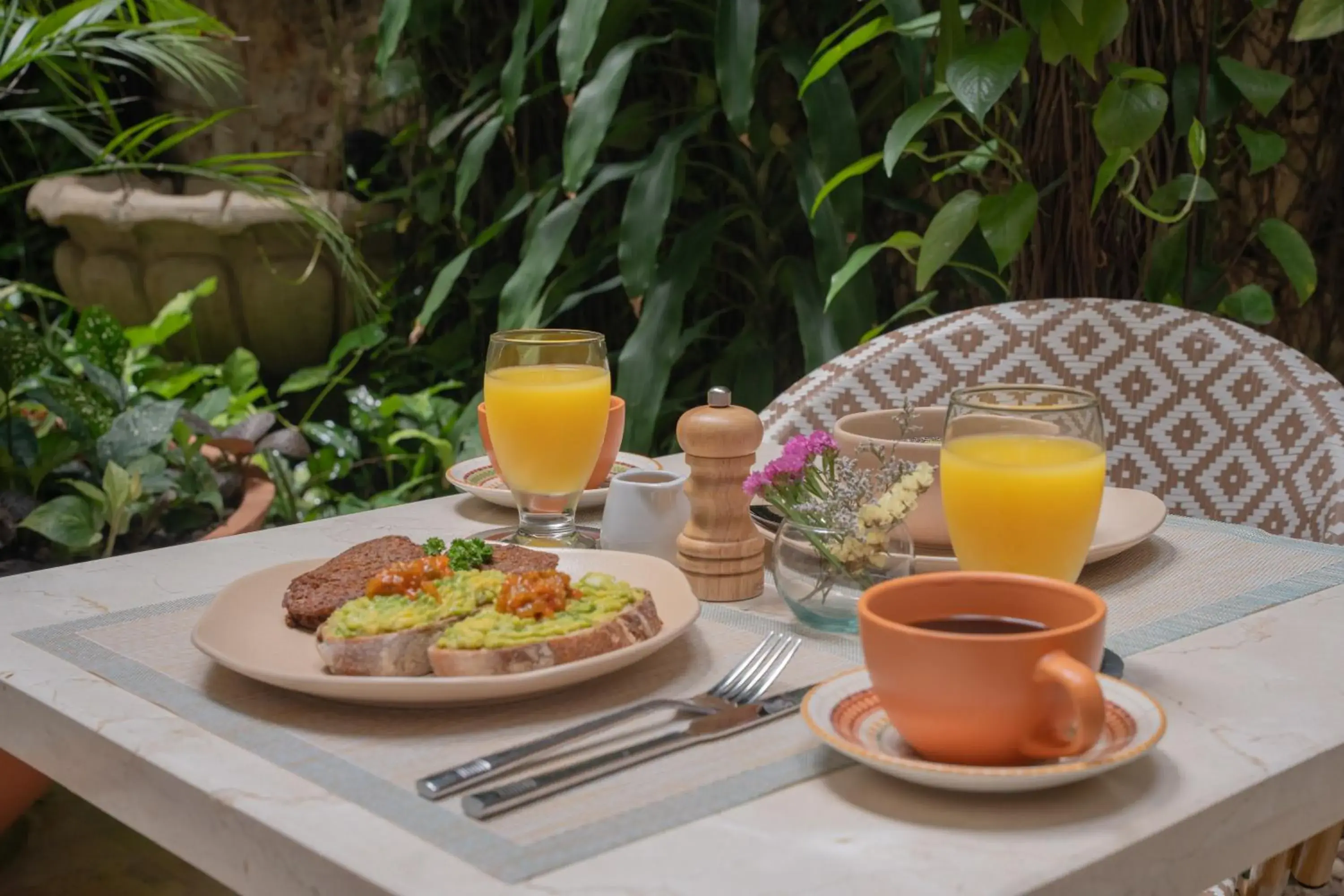 Breakfast in Hotel Casa La Fe Breakfast in Hotel Casa La Fe