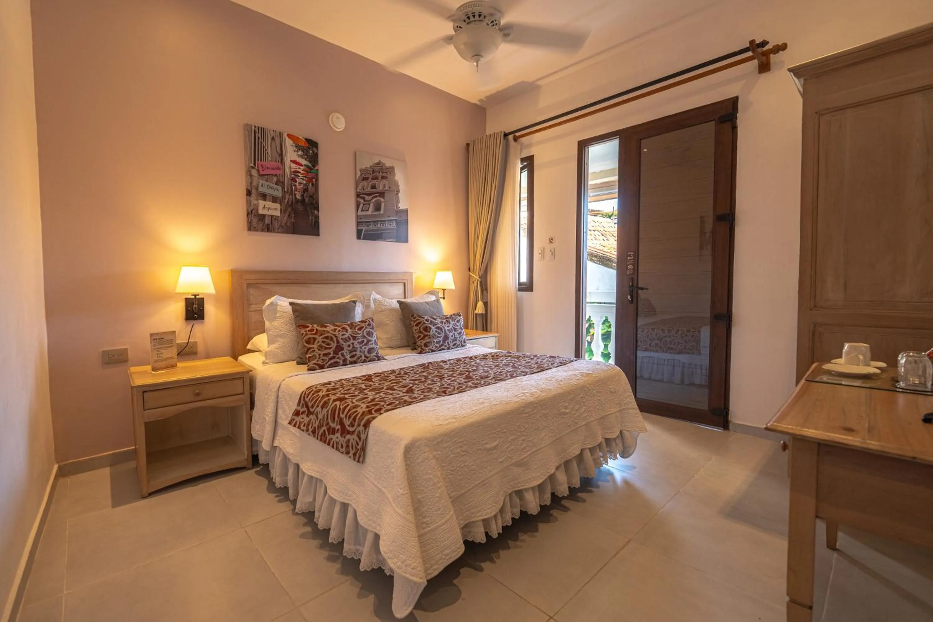 Bed in Hotel Casa La Fe