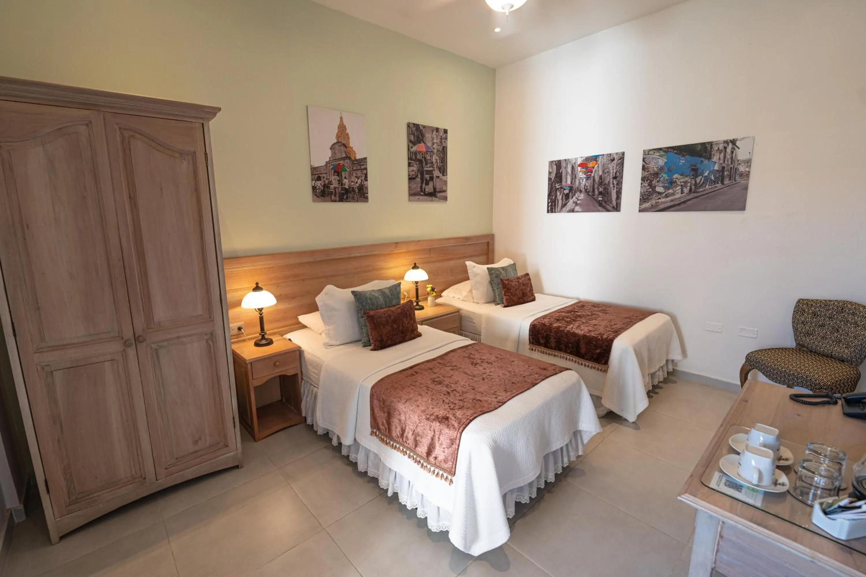 Bed in Hotel Casa La Fe