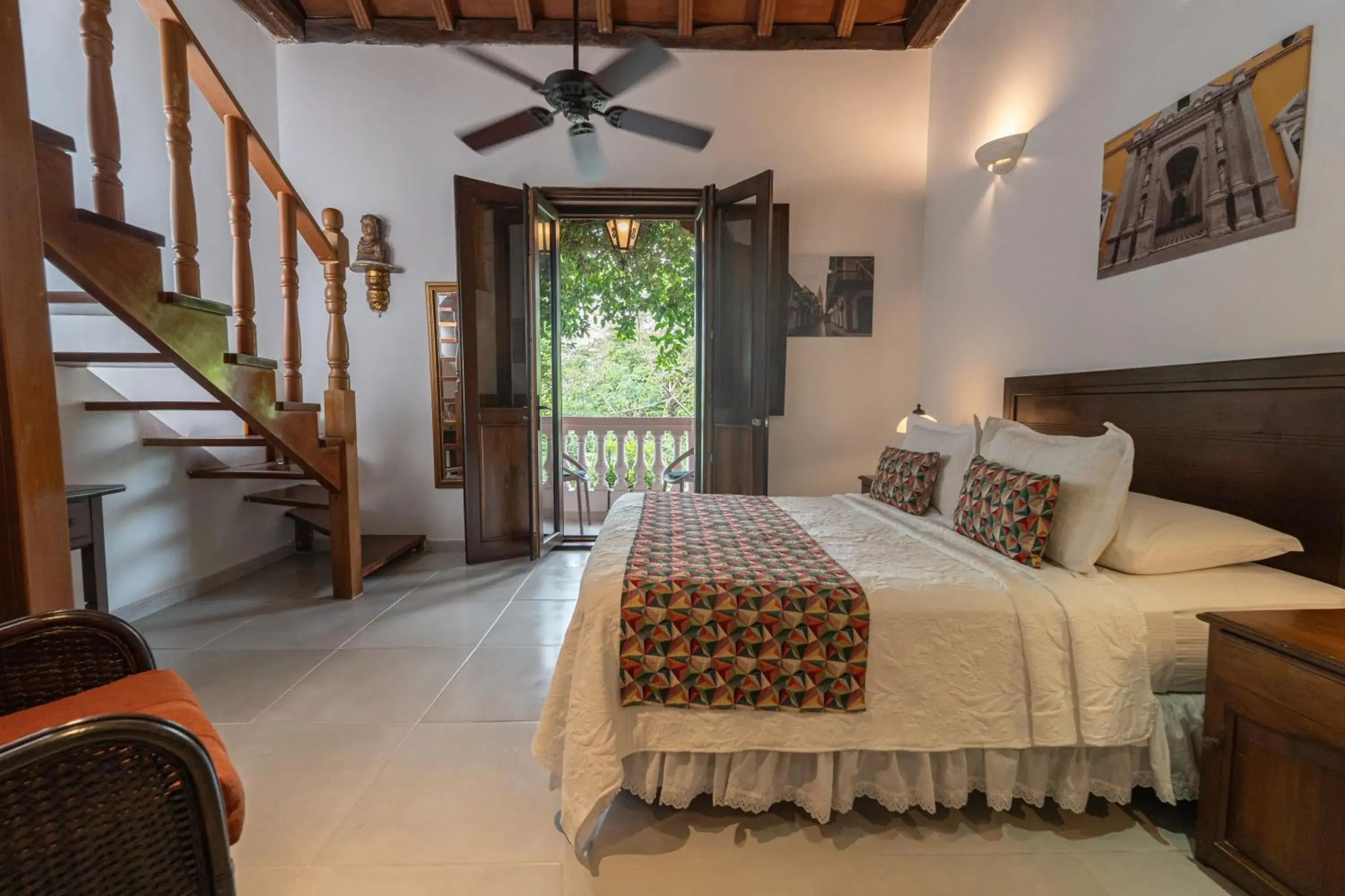 Triple Room with Balcony in Hotel Casa La Fe Triple Room with Balcony in Hotel Casa La Fe