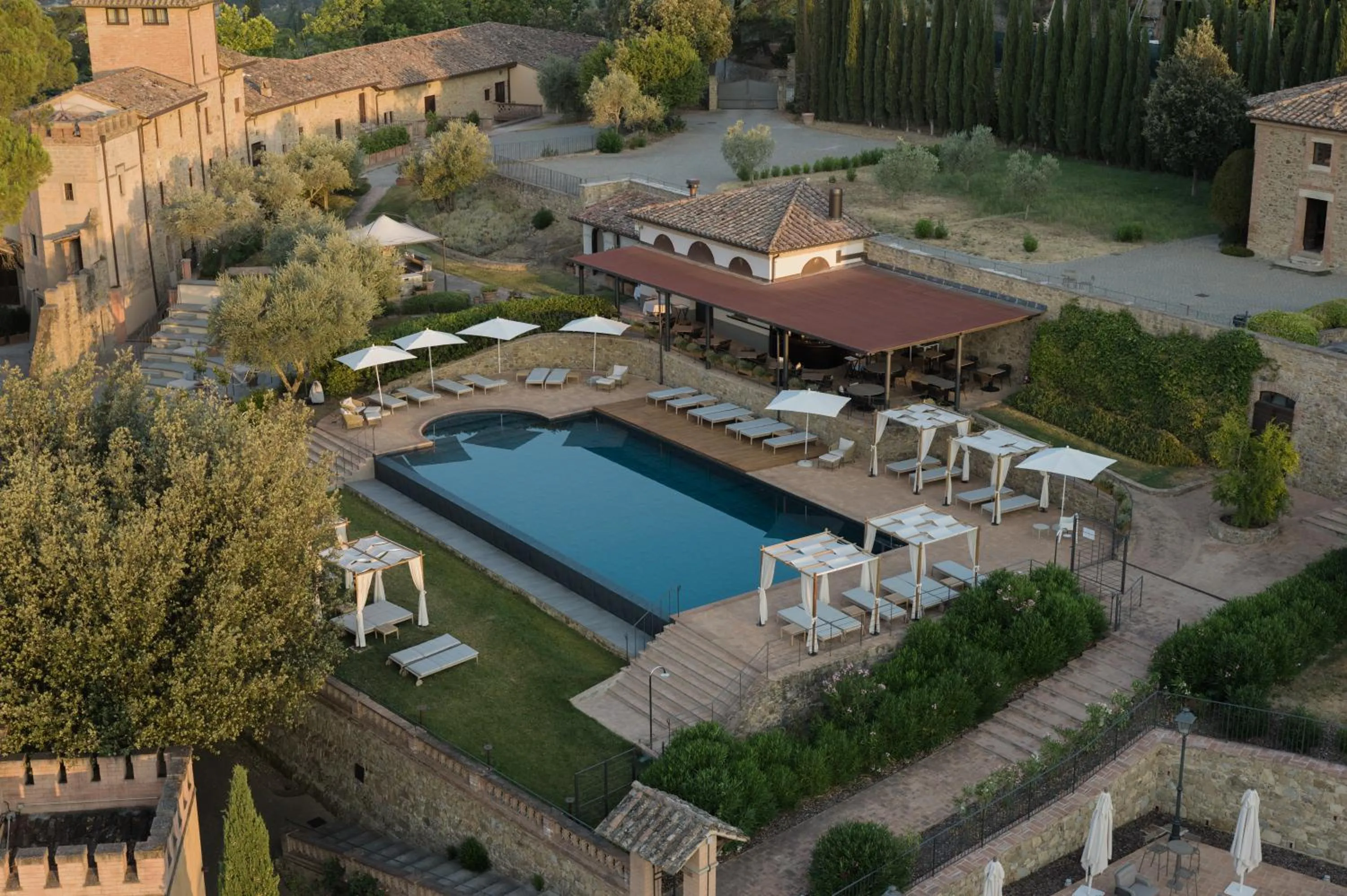 Swimming pool in Borgo Dei Conti Resort Relais & Chateaux