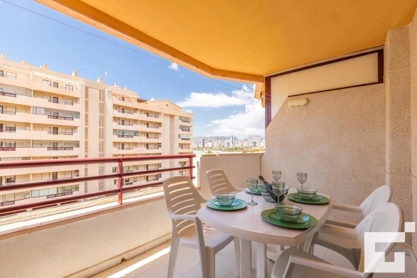Balcony/Terrace in Apartamento Topacio III 24A - Grupo Turis