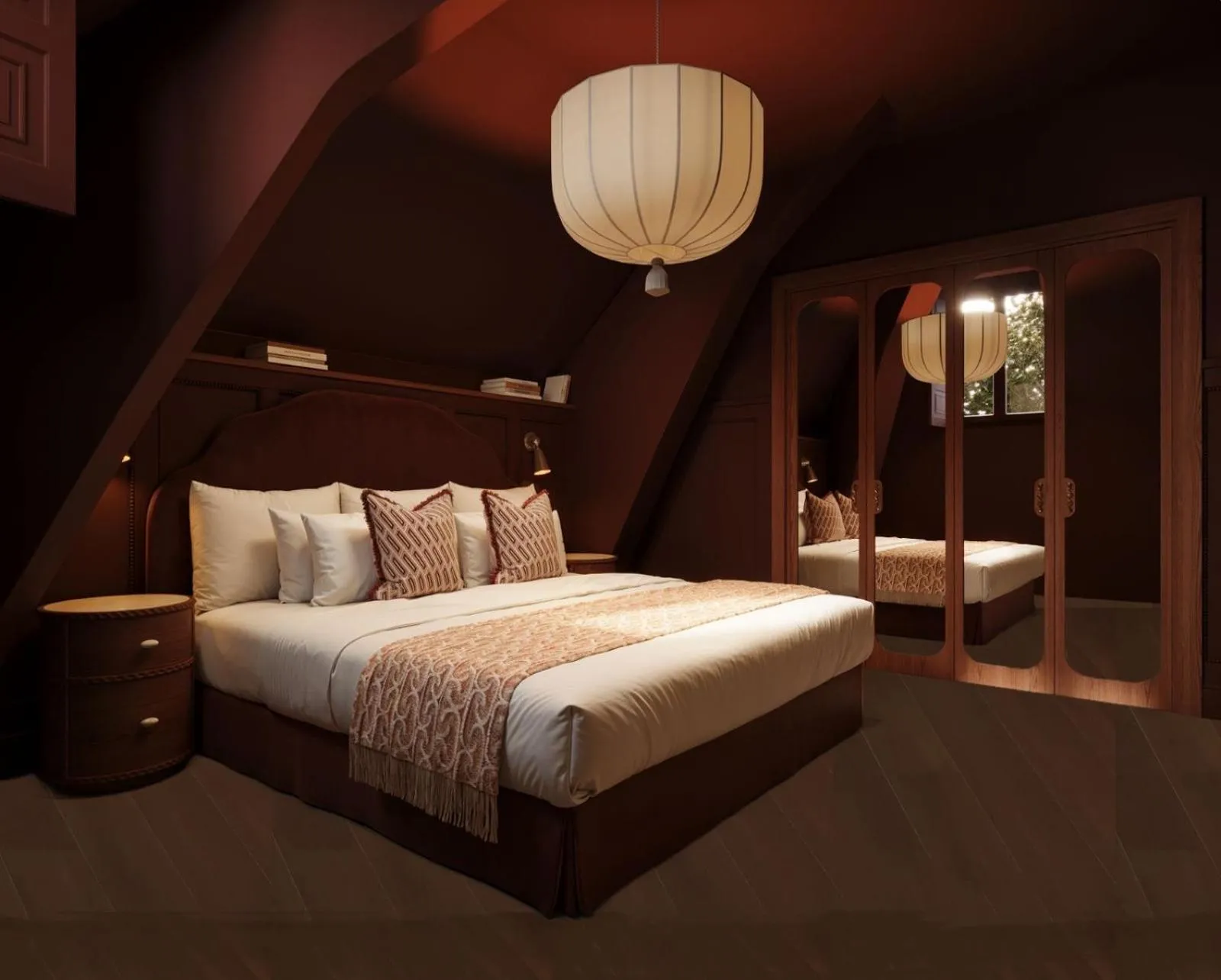 Bed in Hotel de Silhouette