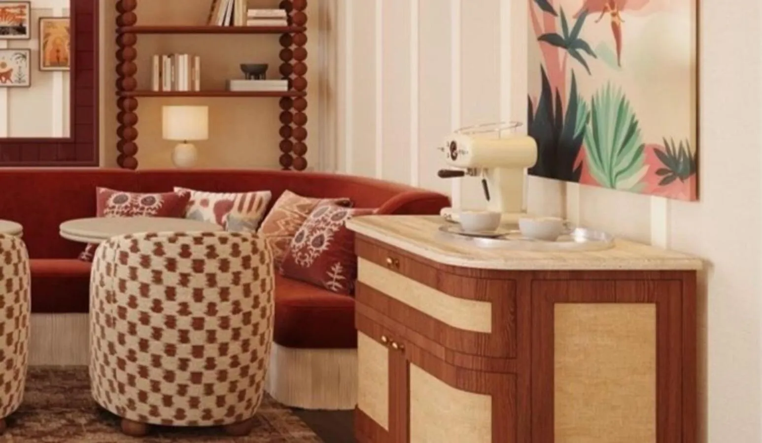 Living room in Hotel de Silhouette