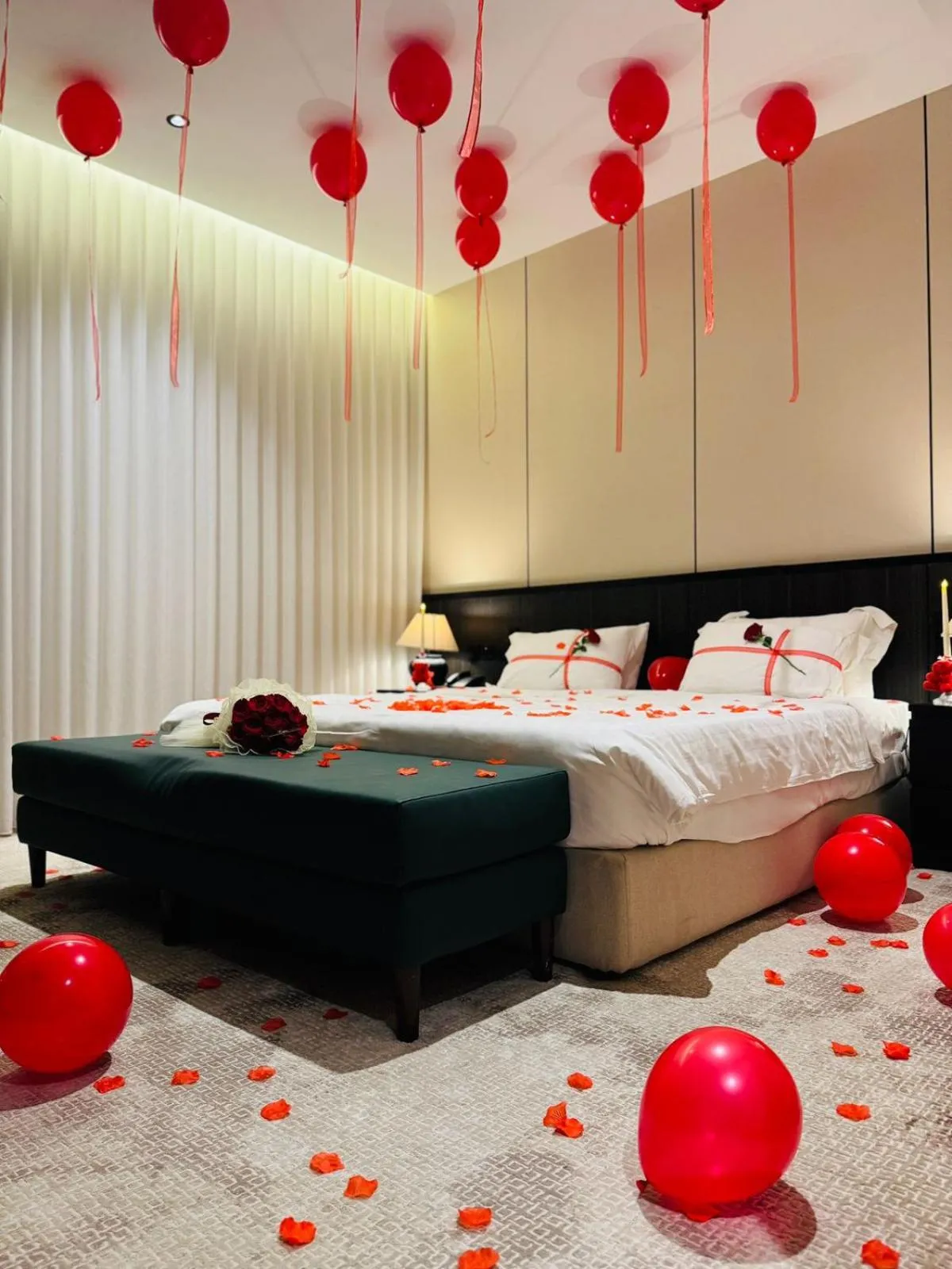 Bed in LeChateau Boutique Hotel