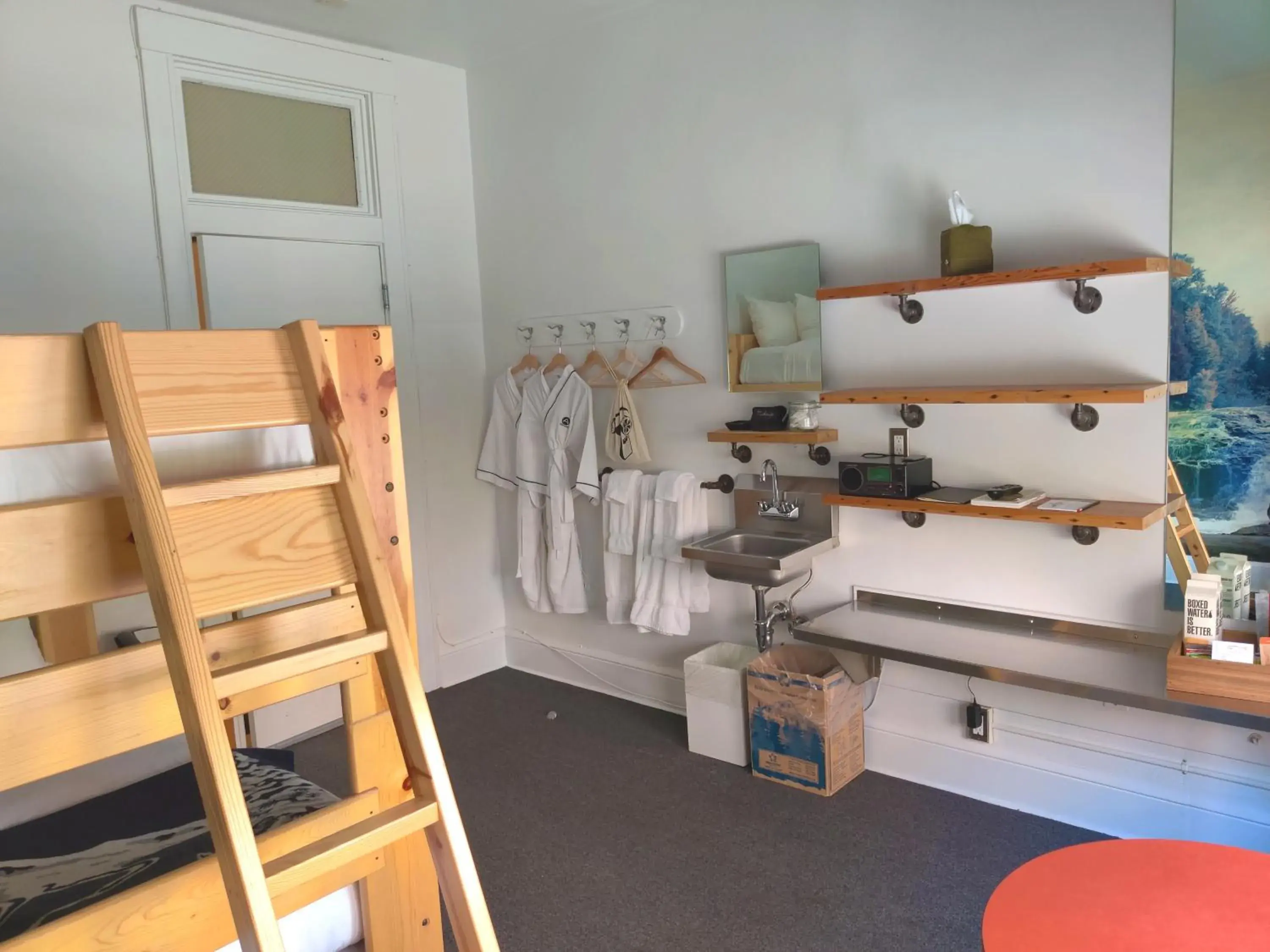 Bunk Room with Full Beds and Shared Bathroom in Ace Hotel Seattle Bunk Room with Full Beds and Shared Bathroom in Ace Hotel Seattle