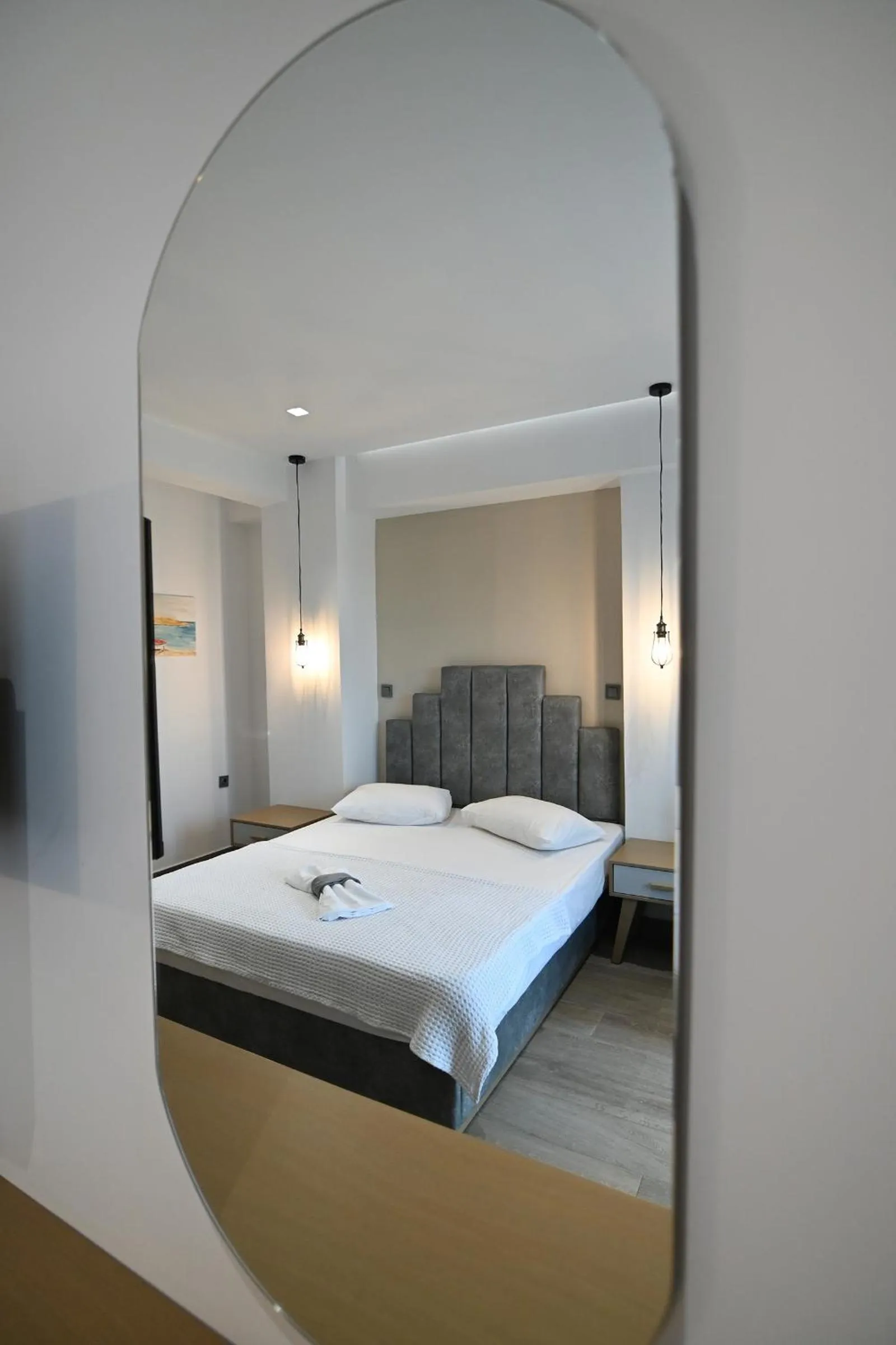 Bed in Amalia Rooms Sea View