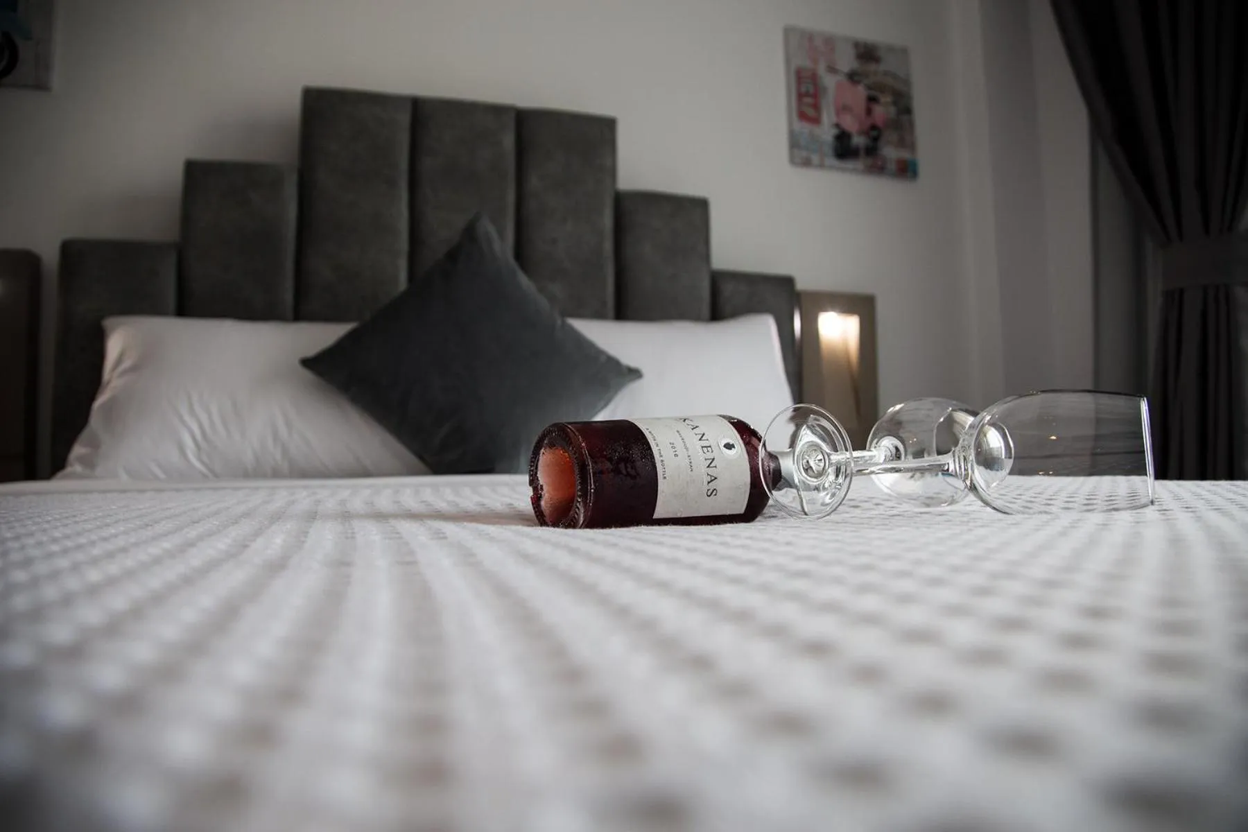 Bed in Amalia Rooms Sea View