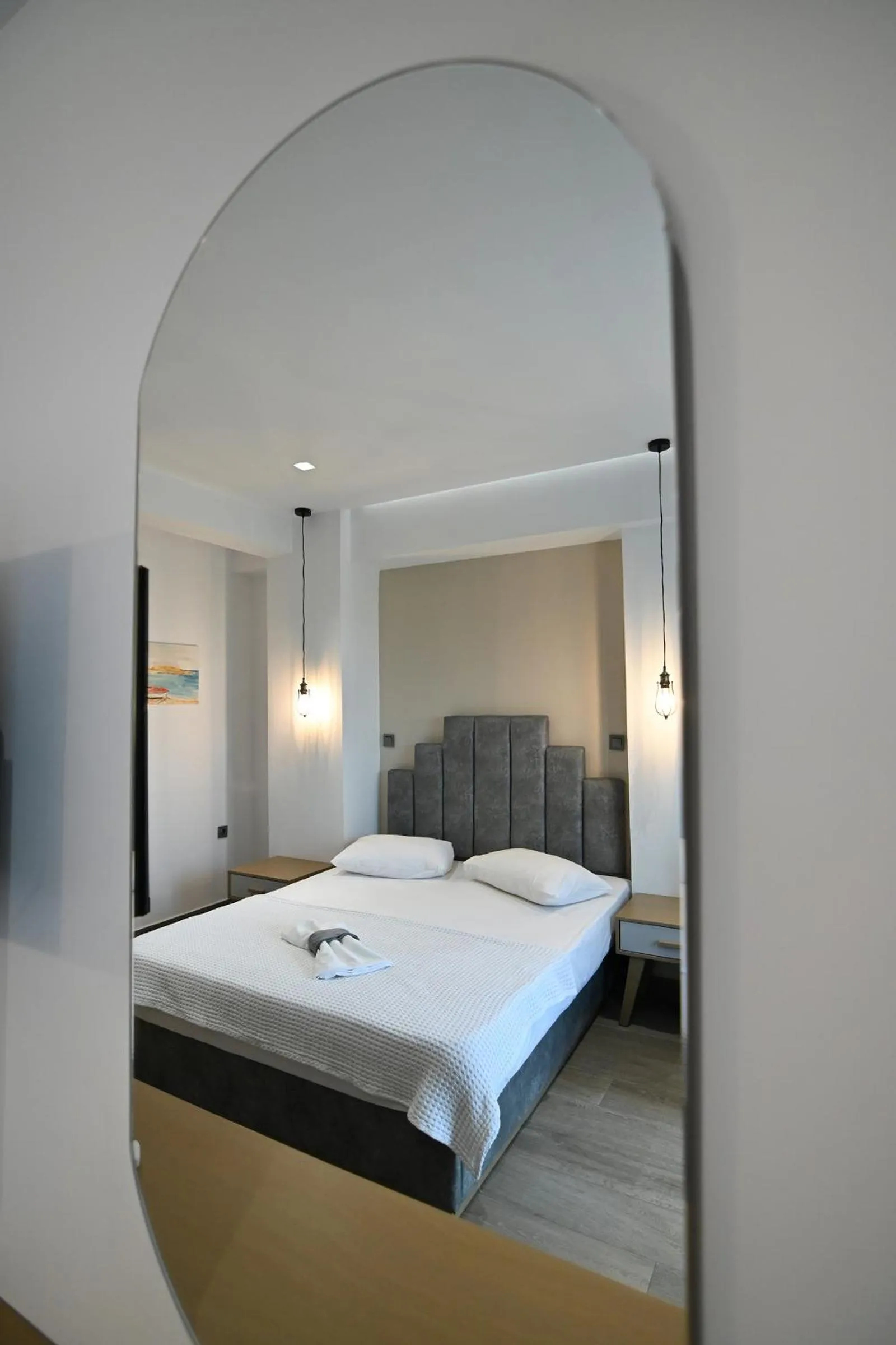 Bed in Amalia Rooms Sea View