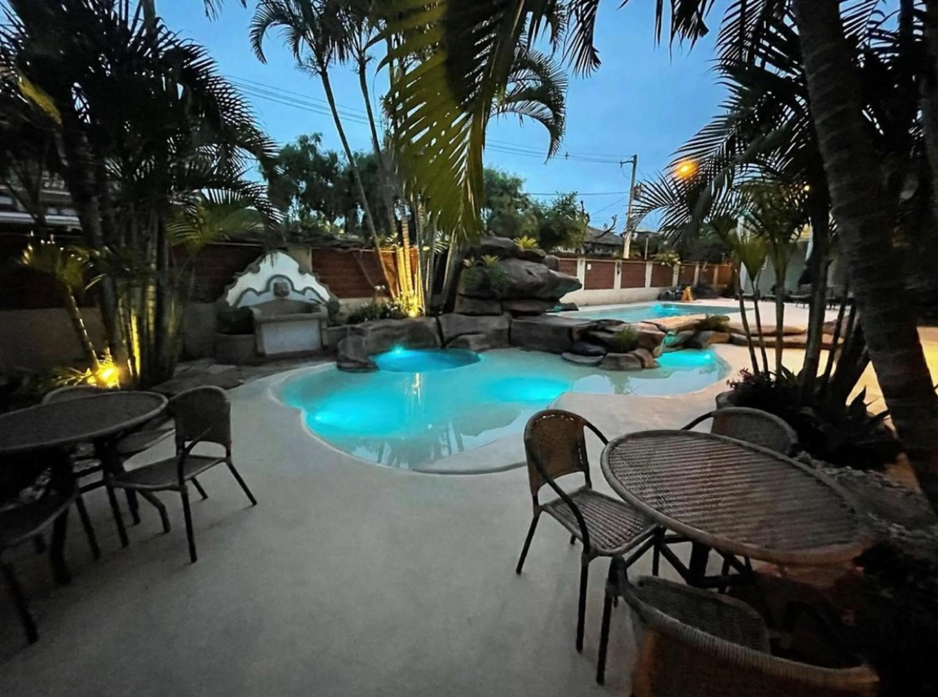 Pool view in Pousada Villa Alferes