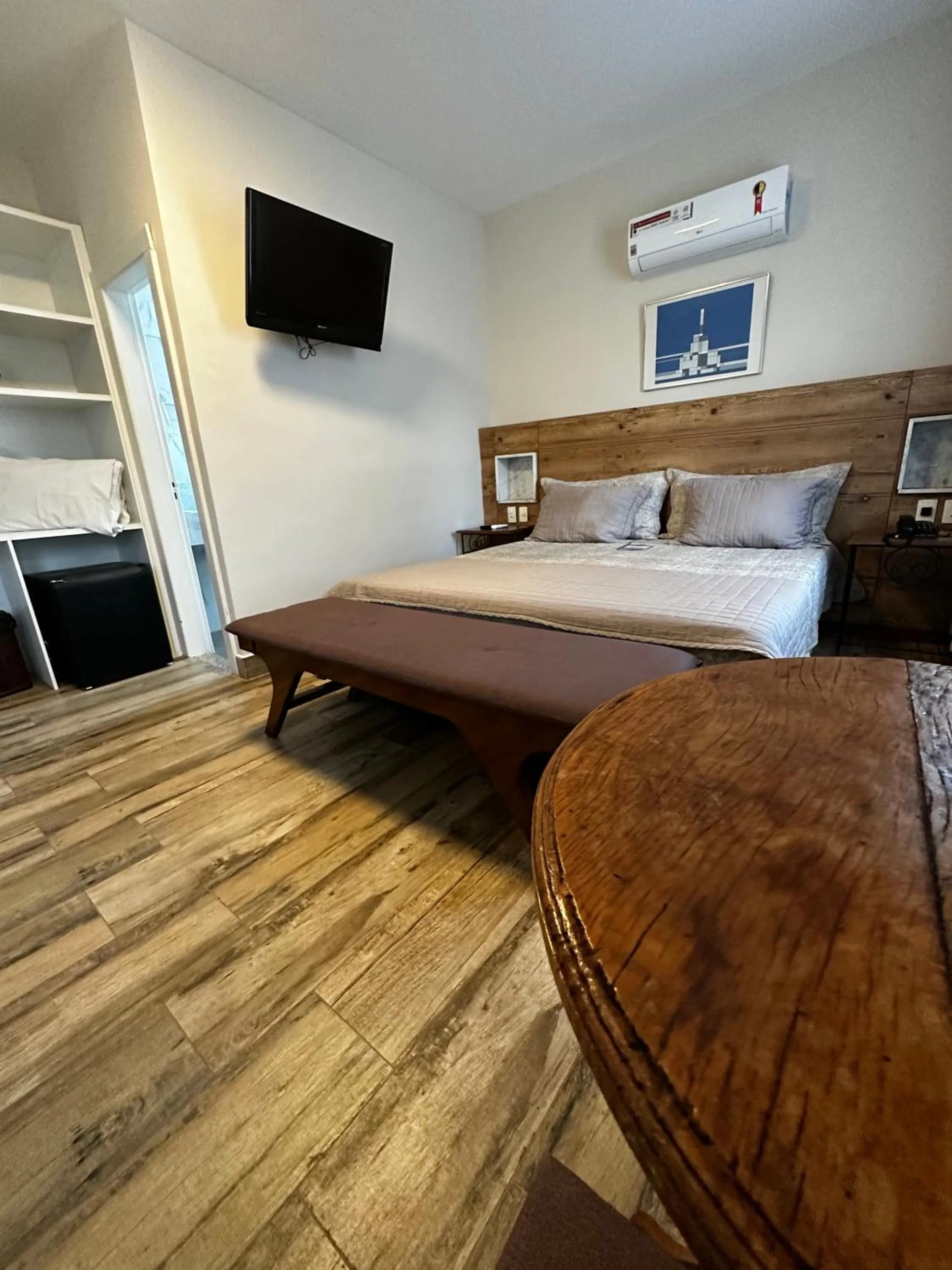 Bed in Pousada Villa Alferes