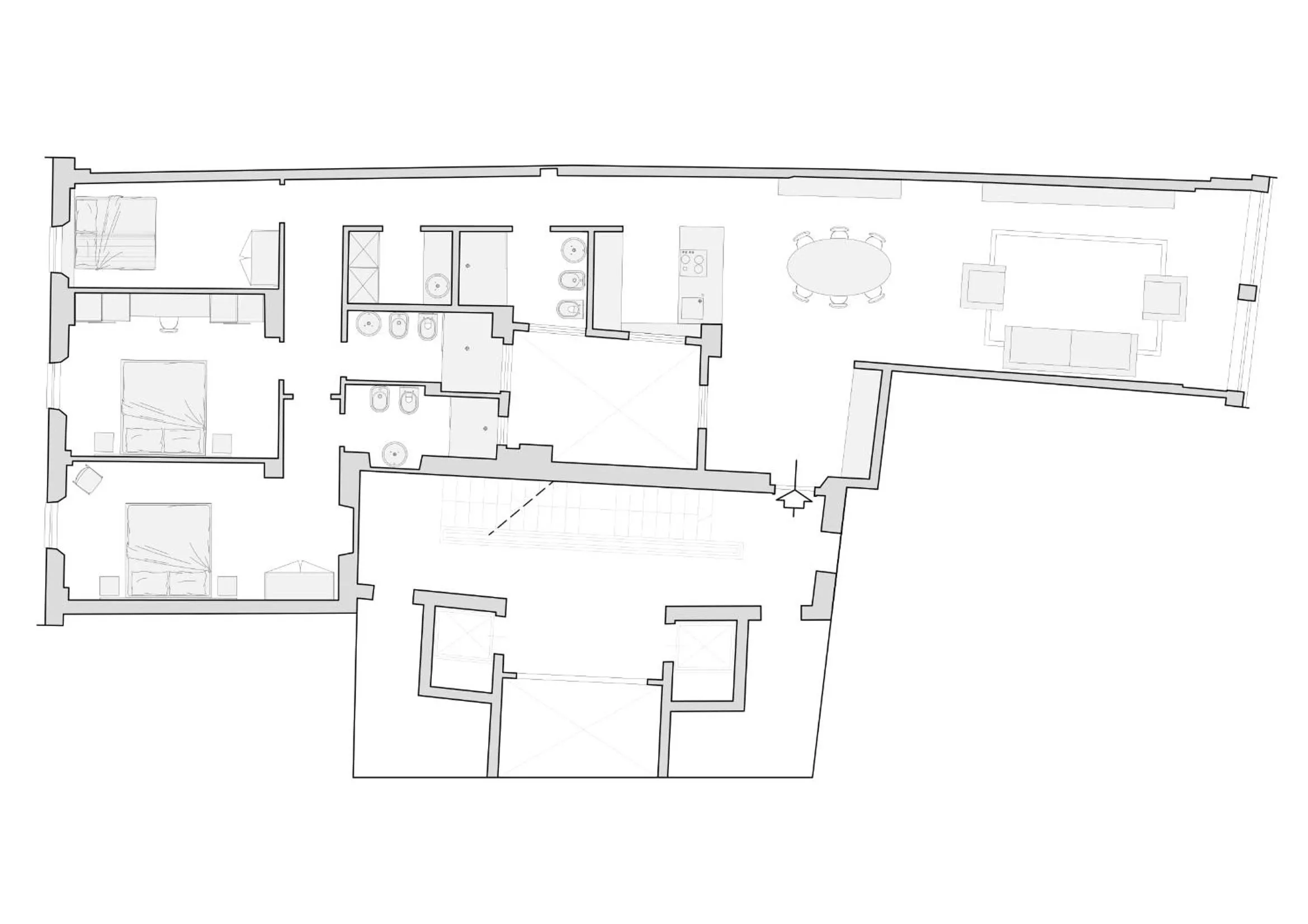 Floor plan in Luxury Blue River by Mmega
